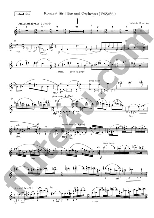 Manicke, D :: Konzert for Flote und Orhester [Concerto]