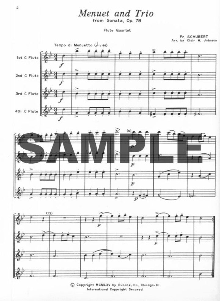 Menuet and Trio (from Sonata, Op. 78)