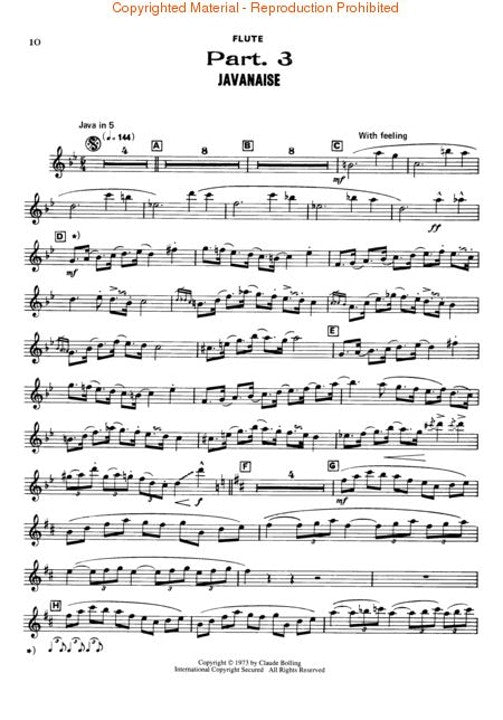Bolling, C :: Suite for Flute and Jazz Piano Trio