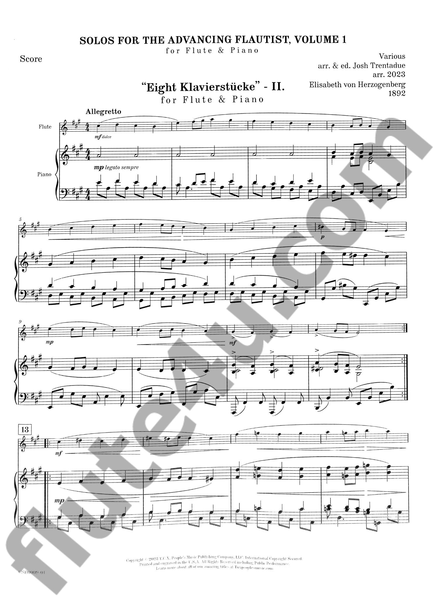 Various :: Solos for the Advancing Flautist
