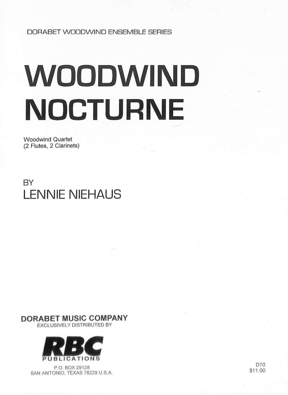 Niehaus :: Woodwind Nocturne