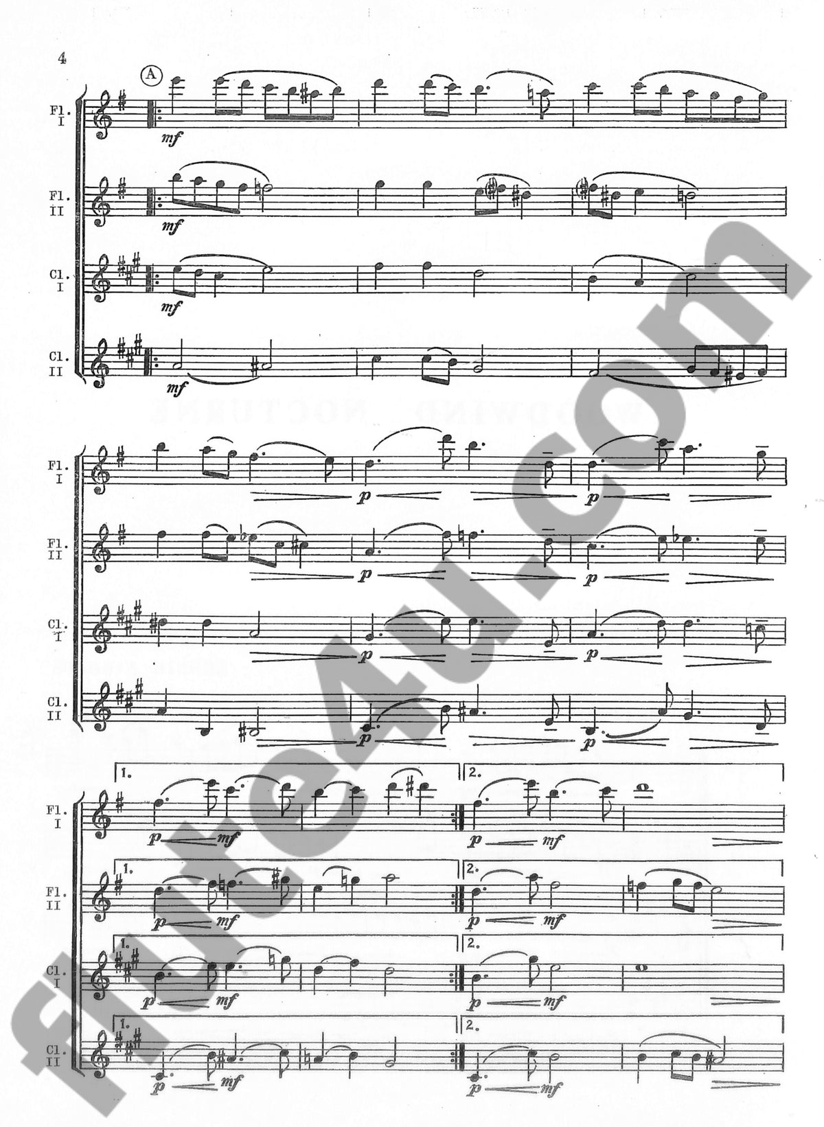 Niehaus :: Woodwind Nocturne
