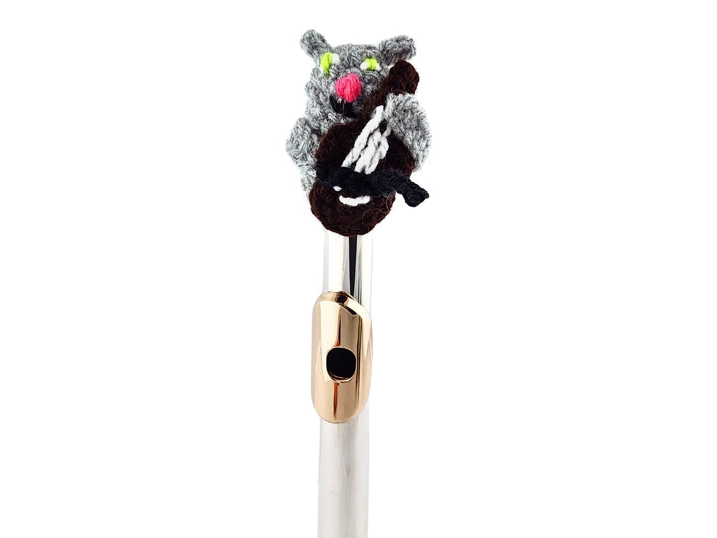 Cat with Cello Hat for C Flute