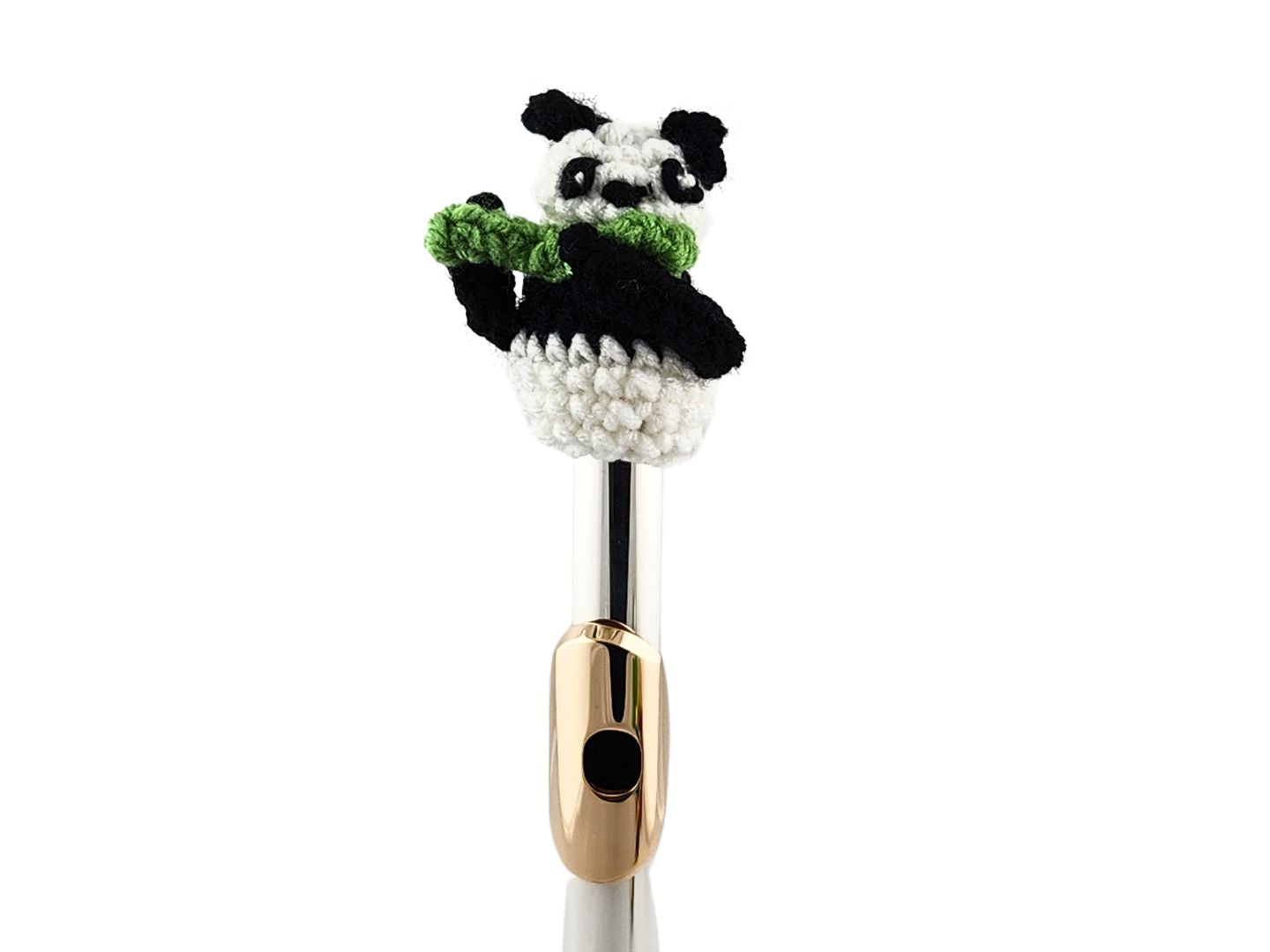 Panda with Flute Hat for C Flute