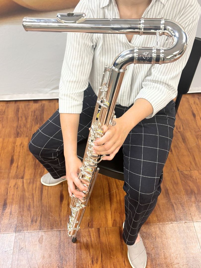 Di Zhao Bass Flute Vertical