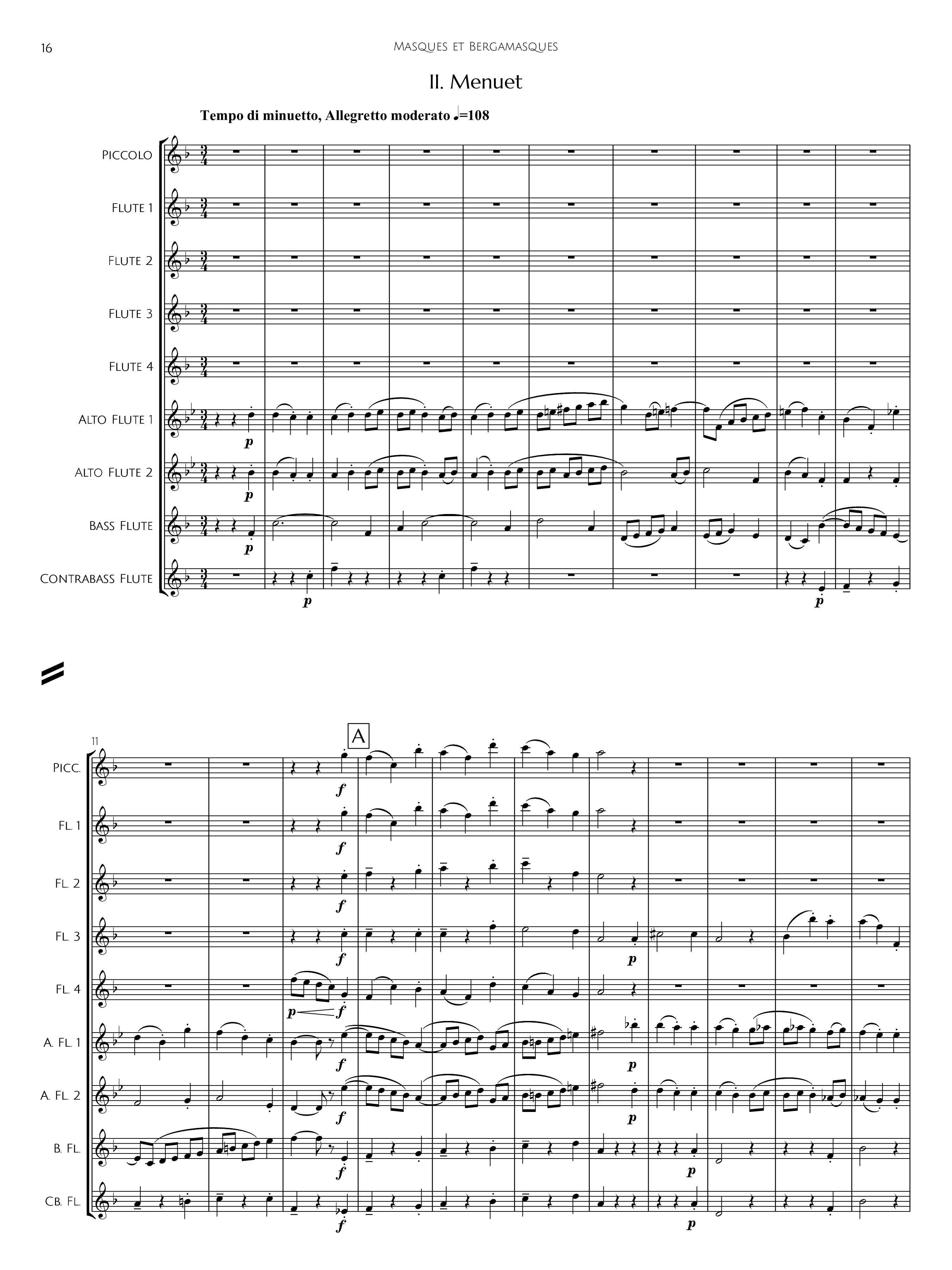 Faure, G :: Masques et Bergamasques, op. 112