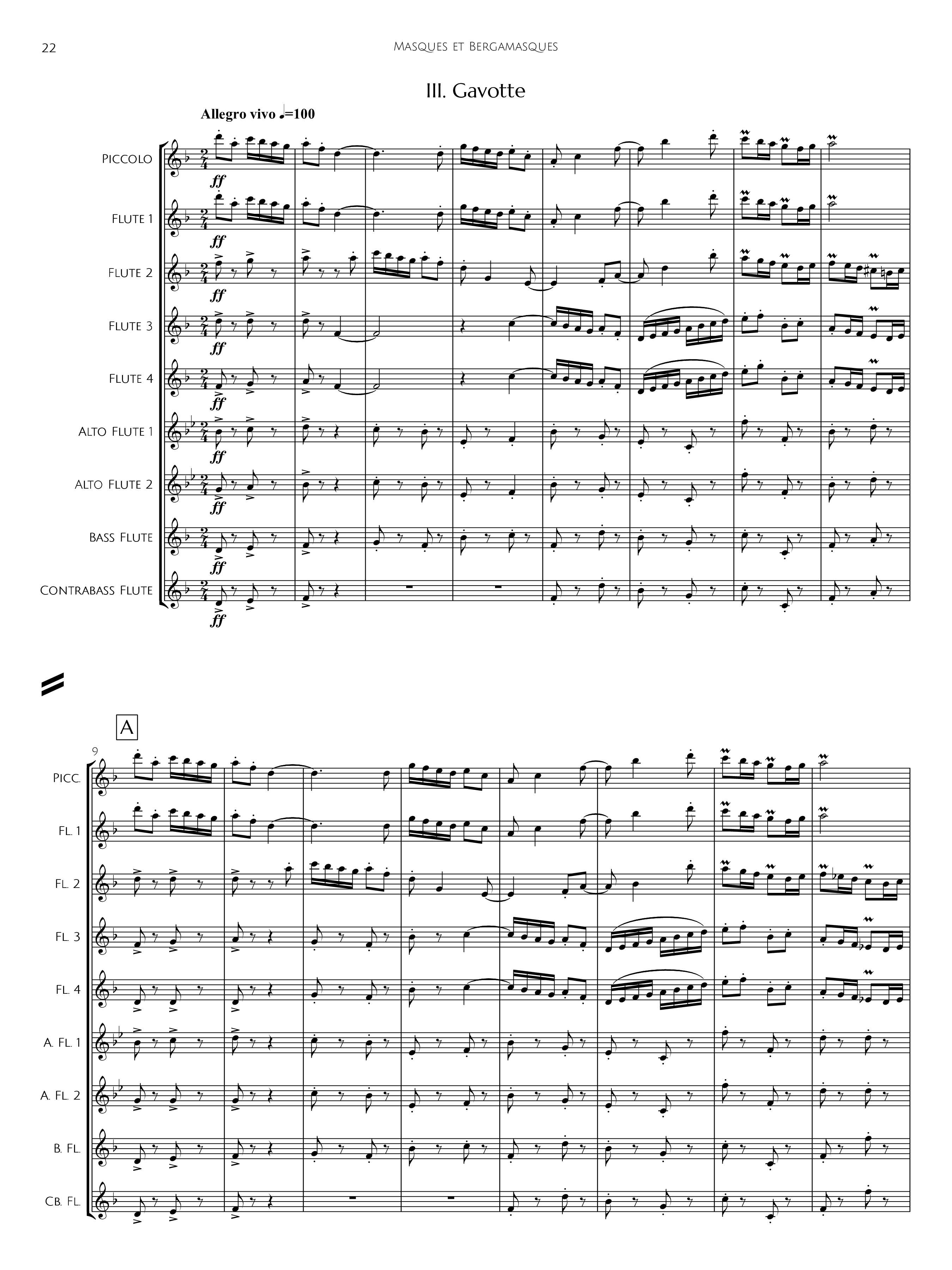 Faure, G :: Masques et Bergamasques, op. 112