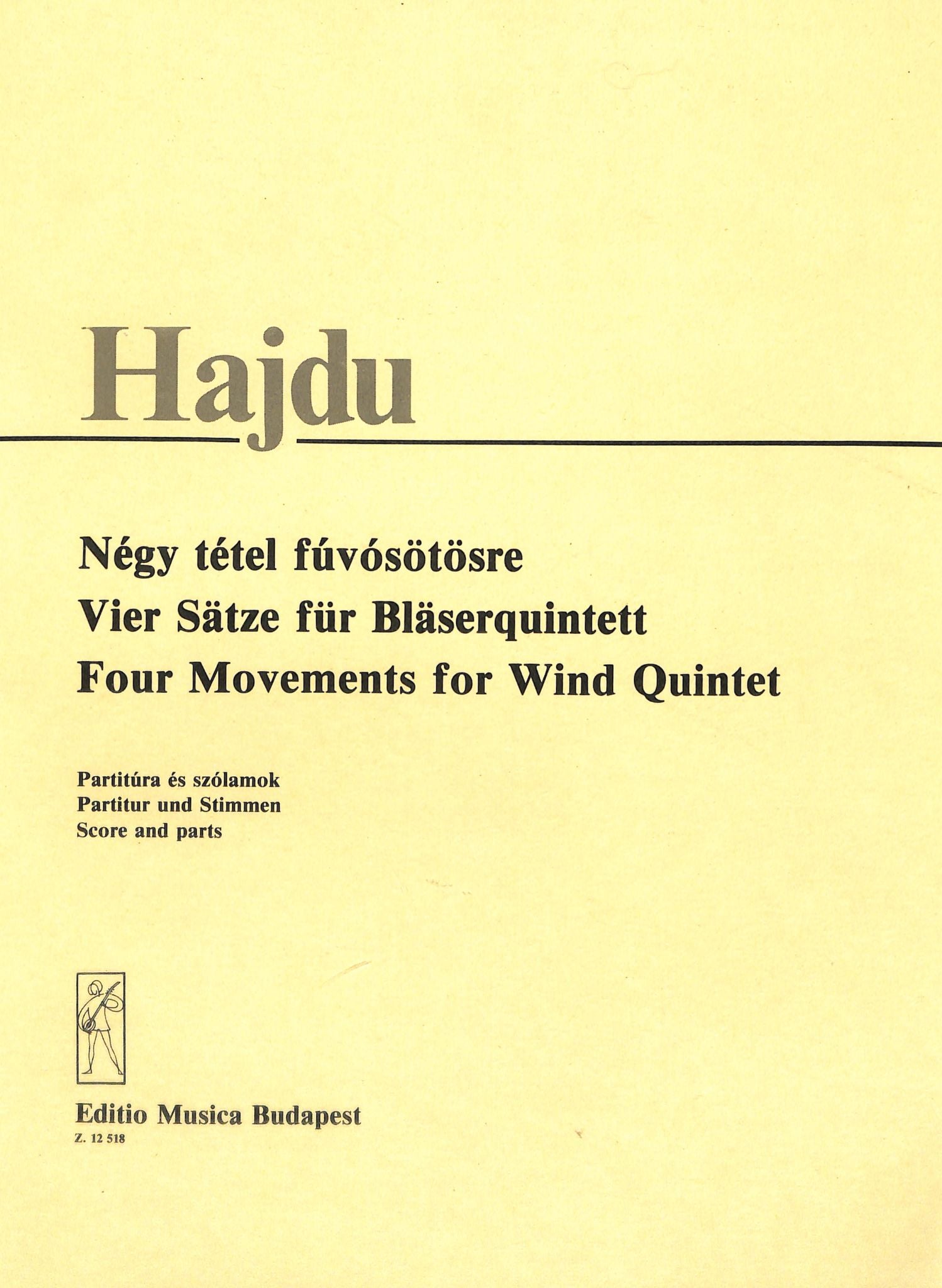 Hajdu, M :: Four Movements for Wind Quintet