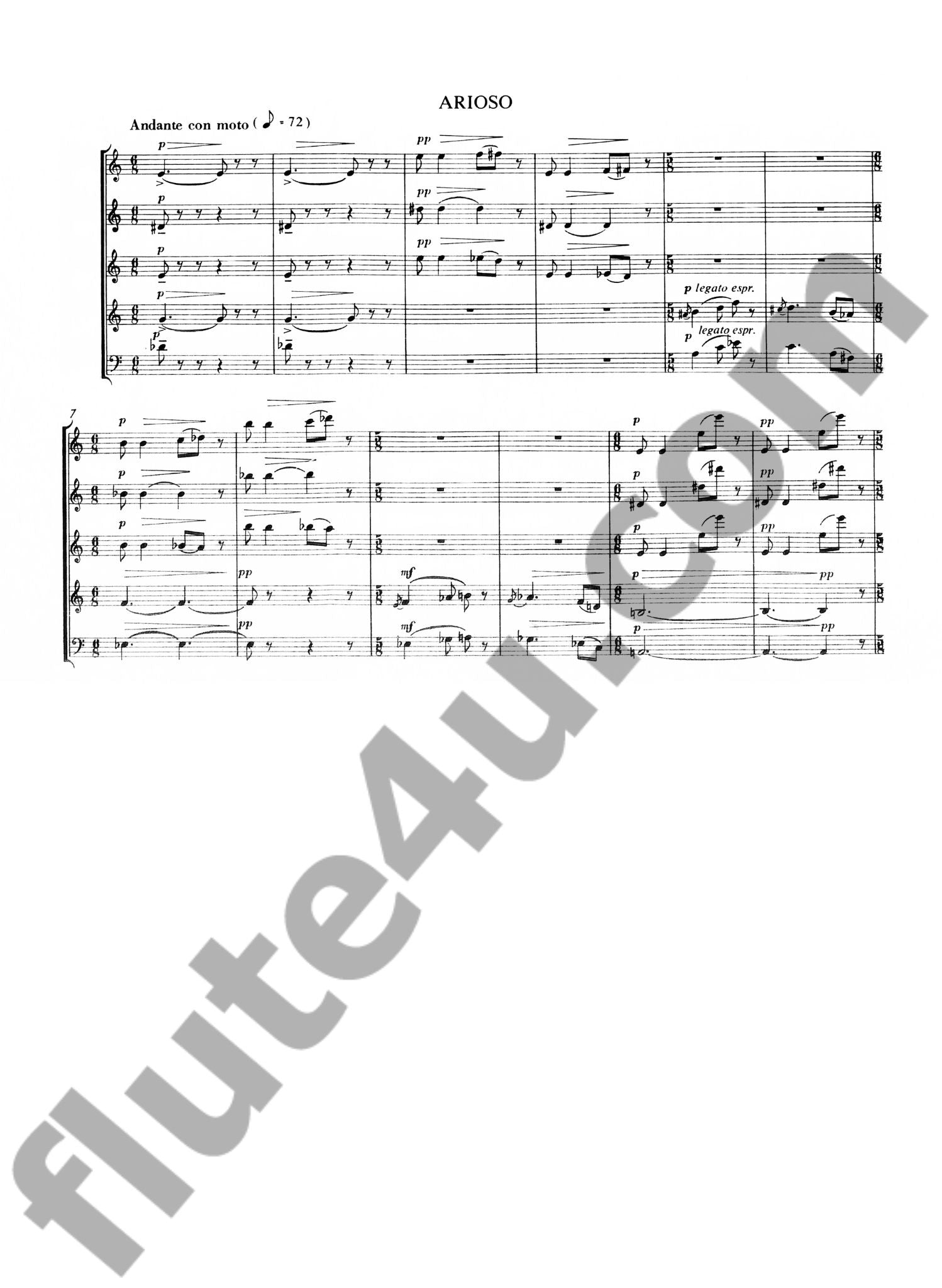 Hajdu, M :: Four Movements for Wind Quintet