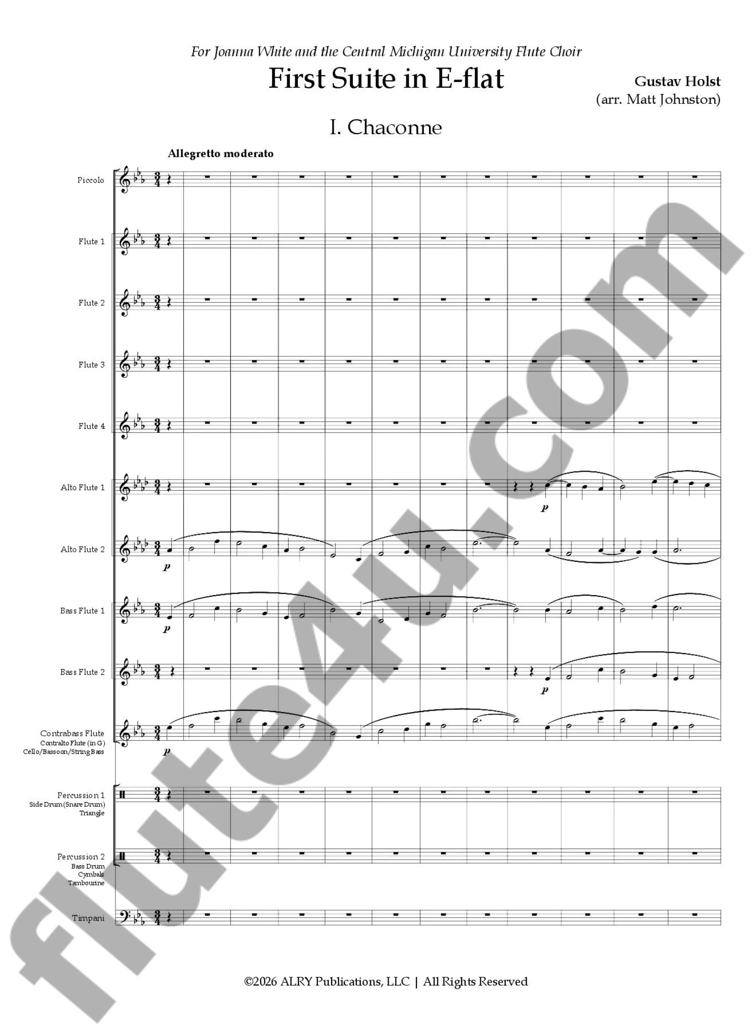 Holst, G :: First Suite in E-flat