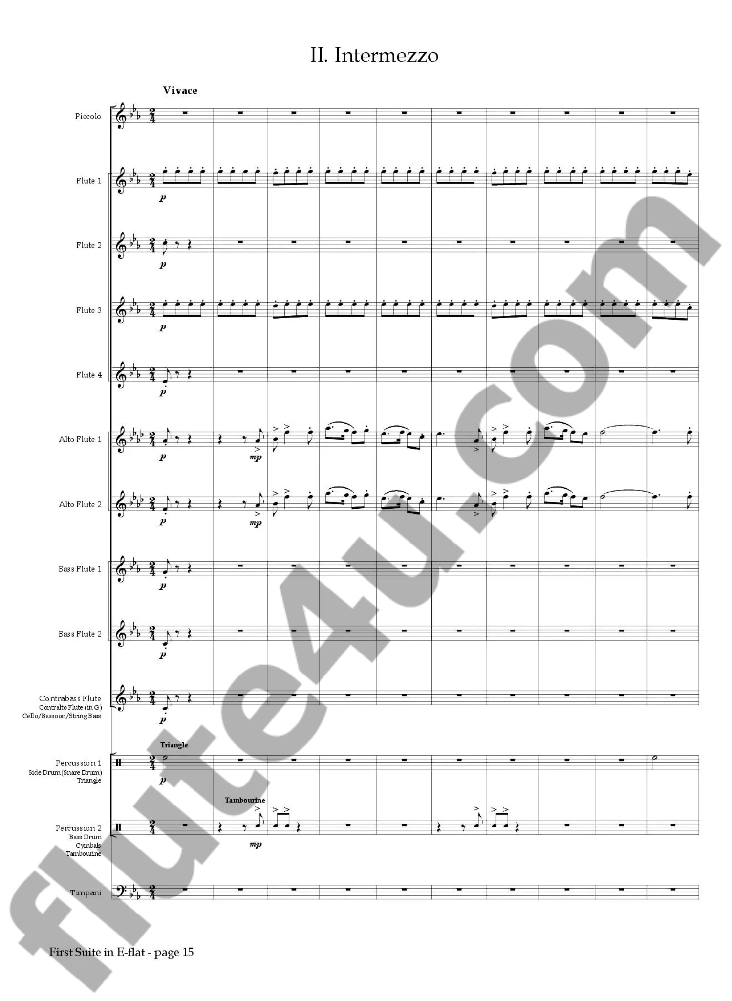 Holst, G :: First Suite in E-flat