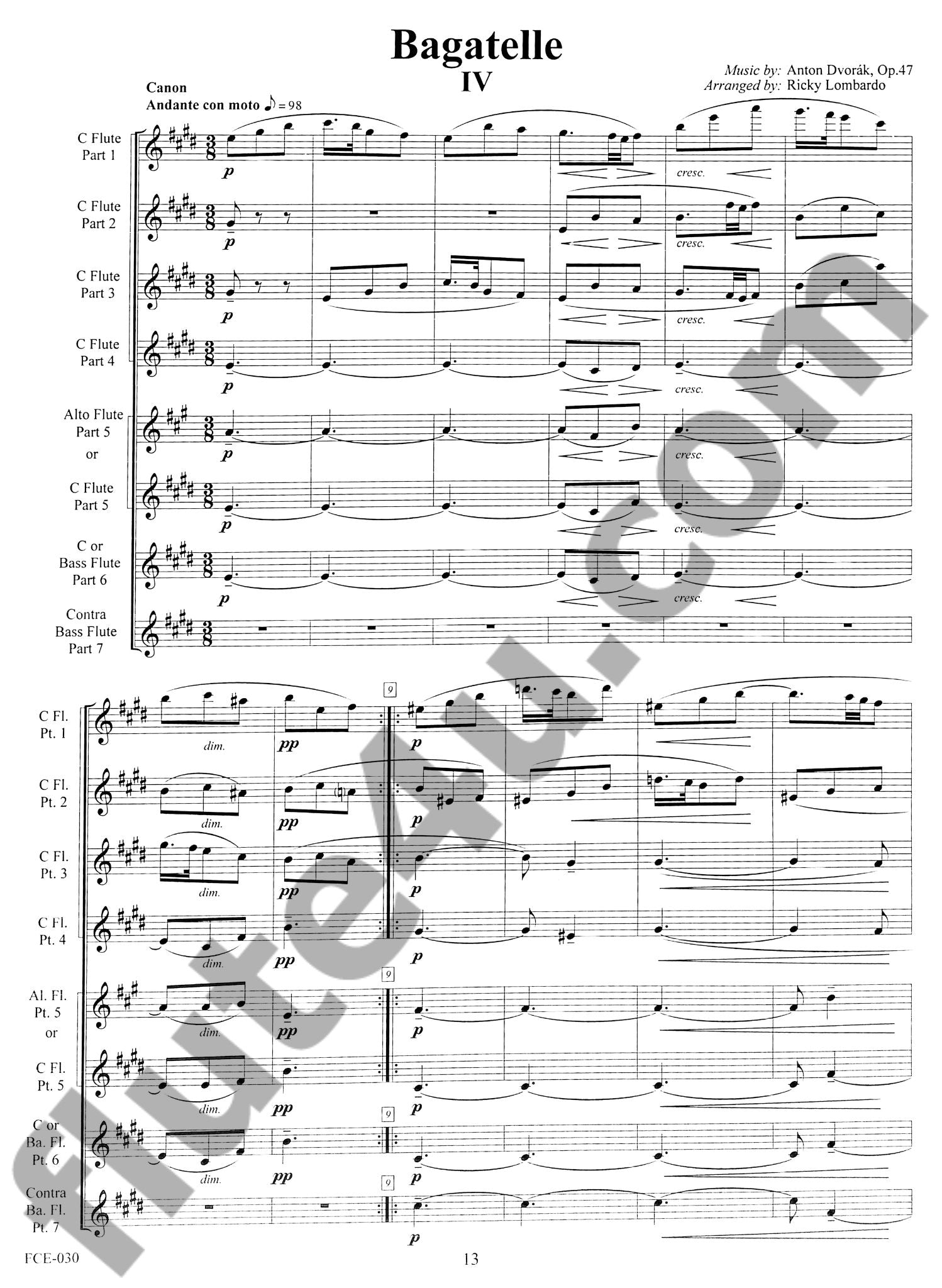 Dvorak, A :: Bagatelles III - IV - V