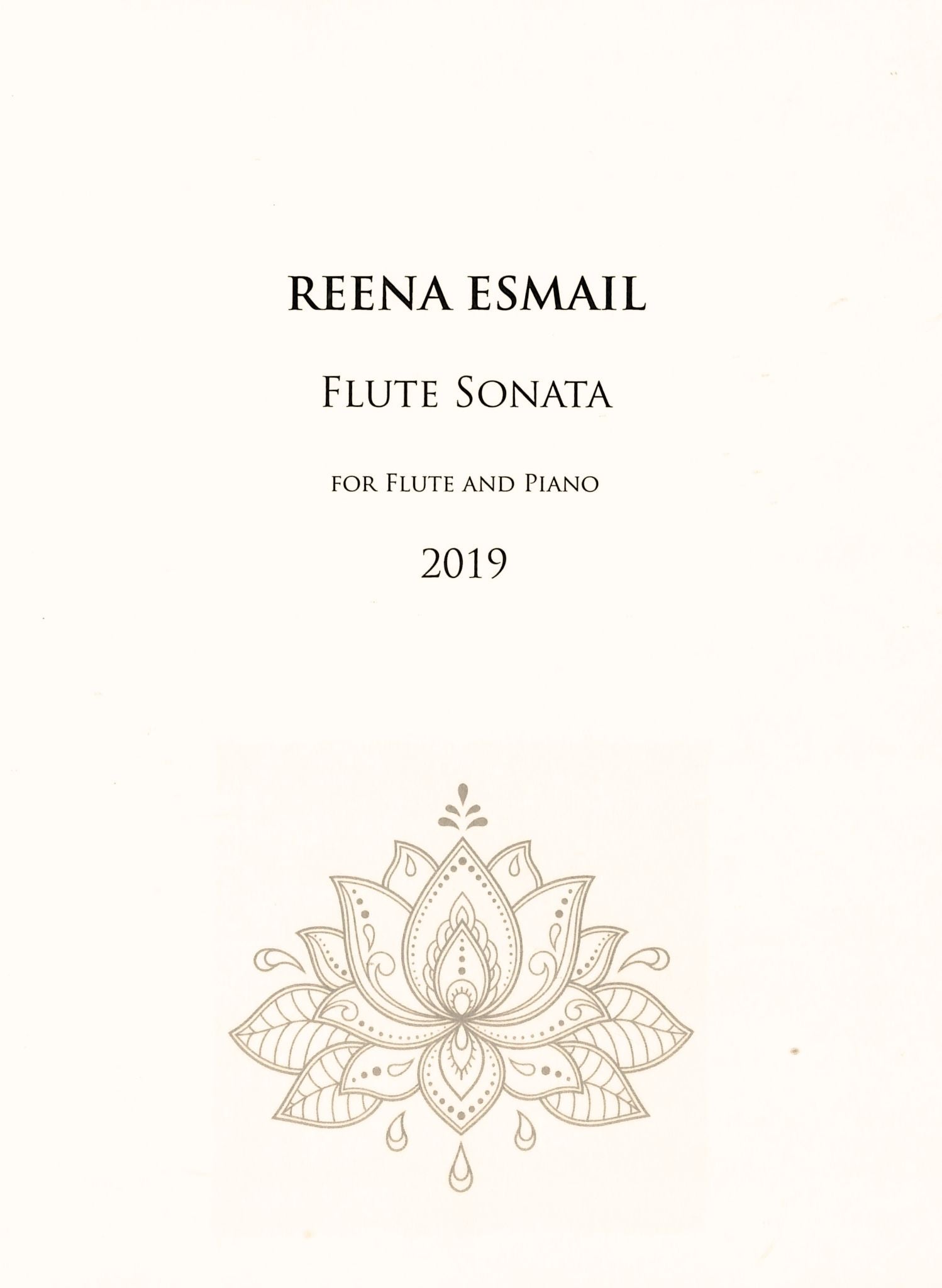 Esmail, R :: Flute Sonata, Mvt. II