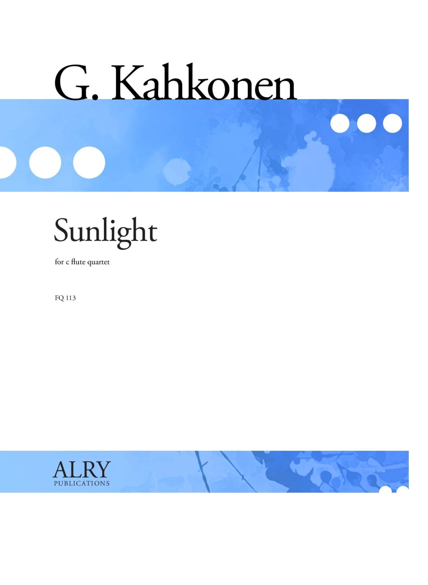 Kahkonen, G :: Sunlight