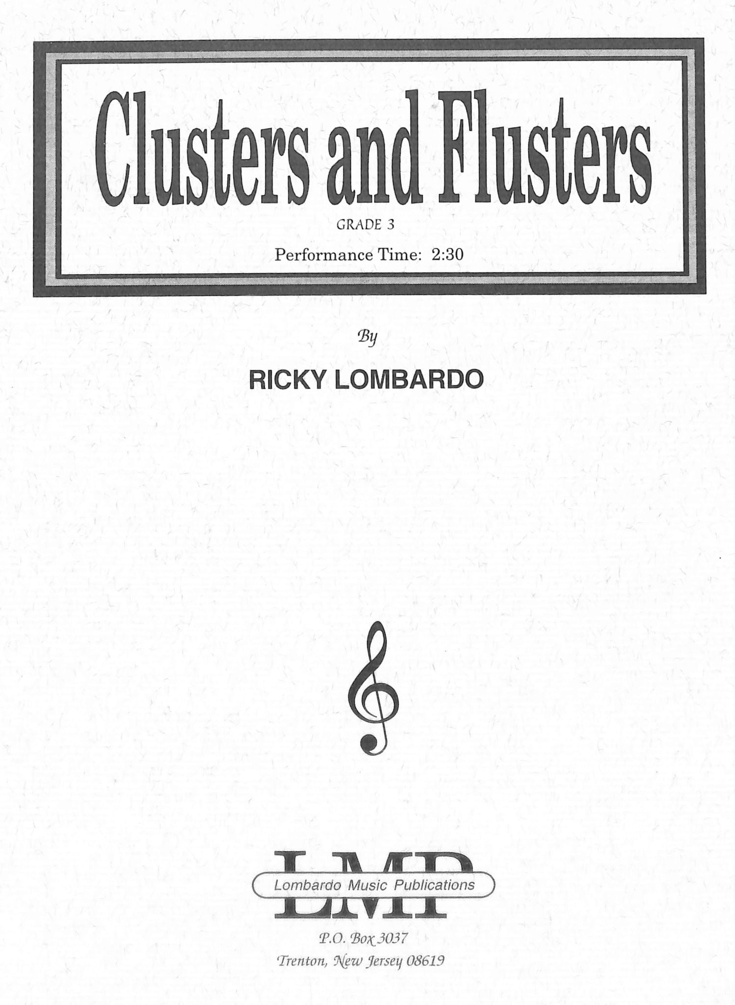 Lombardo, R :: Clusters and Flusters