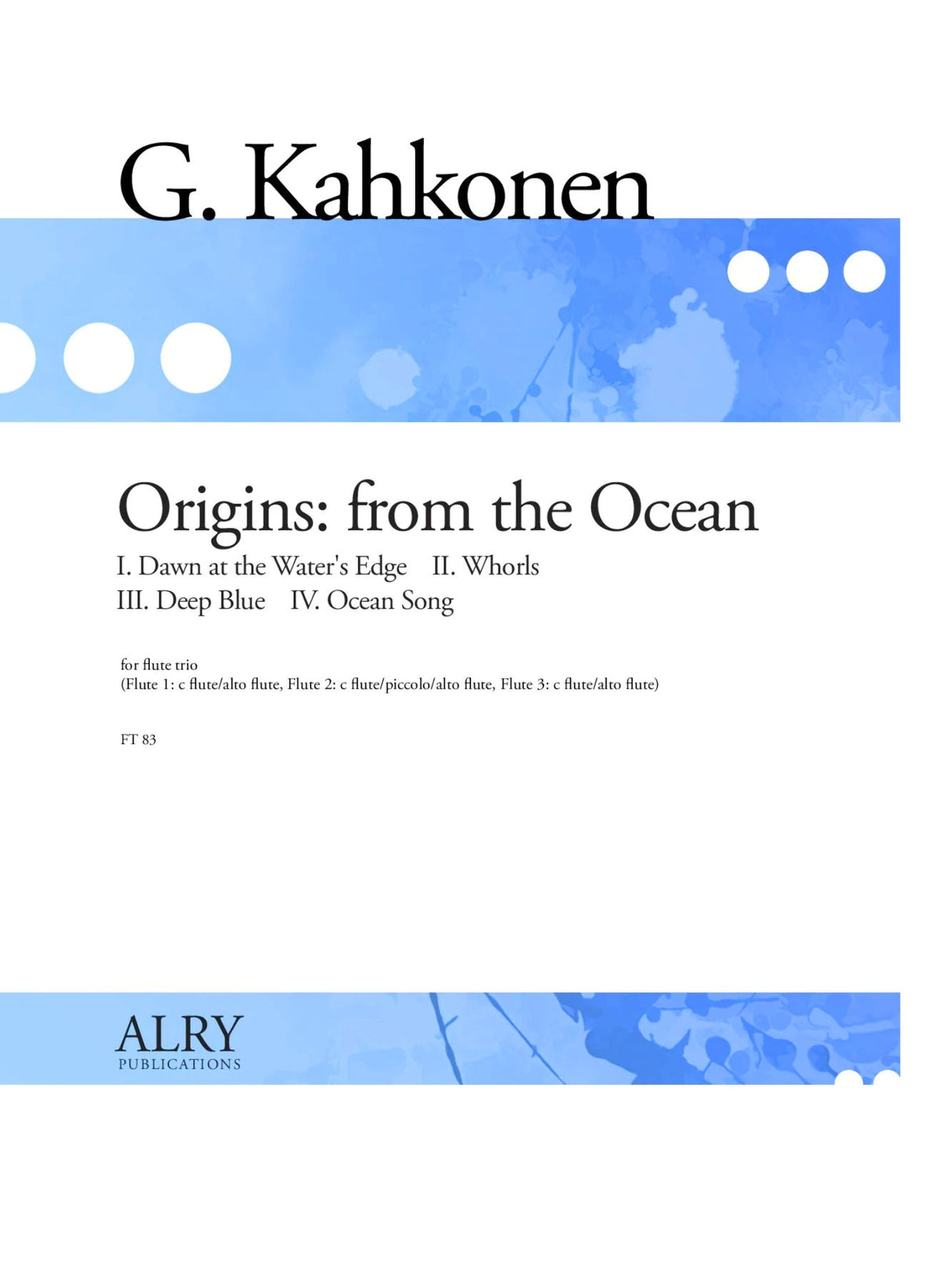 Kahkonen, G :: Origins: from the Ocean