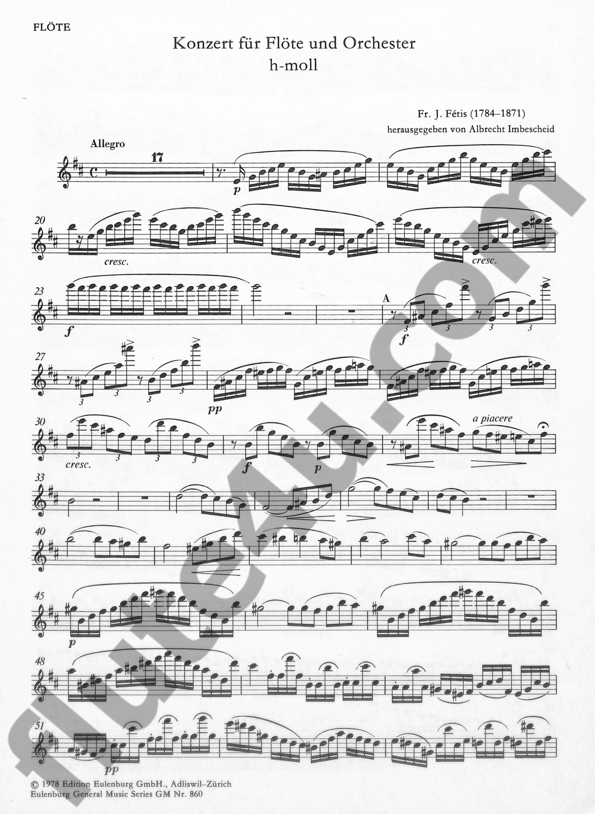 Fetis, FJ :: Concerto in B minor [Konzert in h-moll]