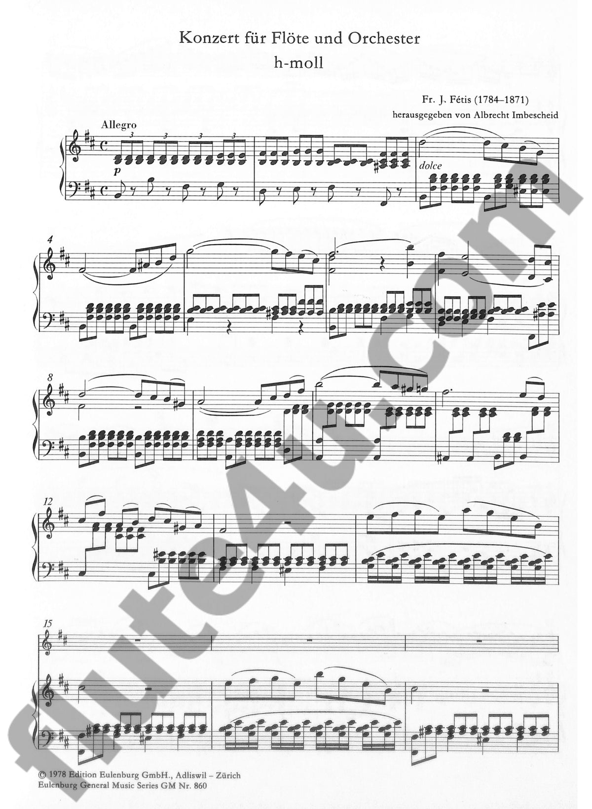 Fetis, FJ :: Concerto in B minor [Konzert in h-moll]