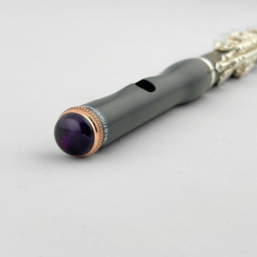 Amethyst Gemstone Piccolo Crown Gold (Cabochon)