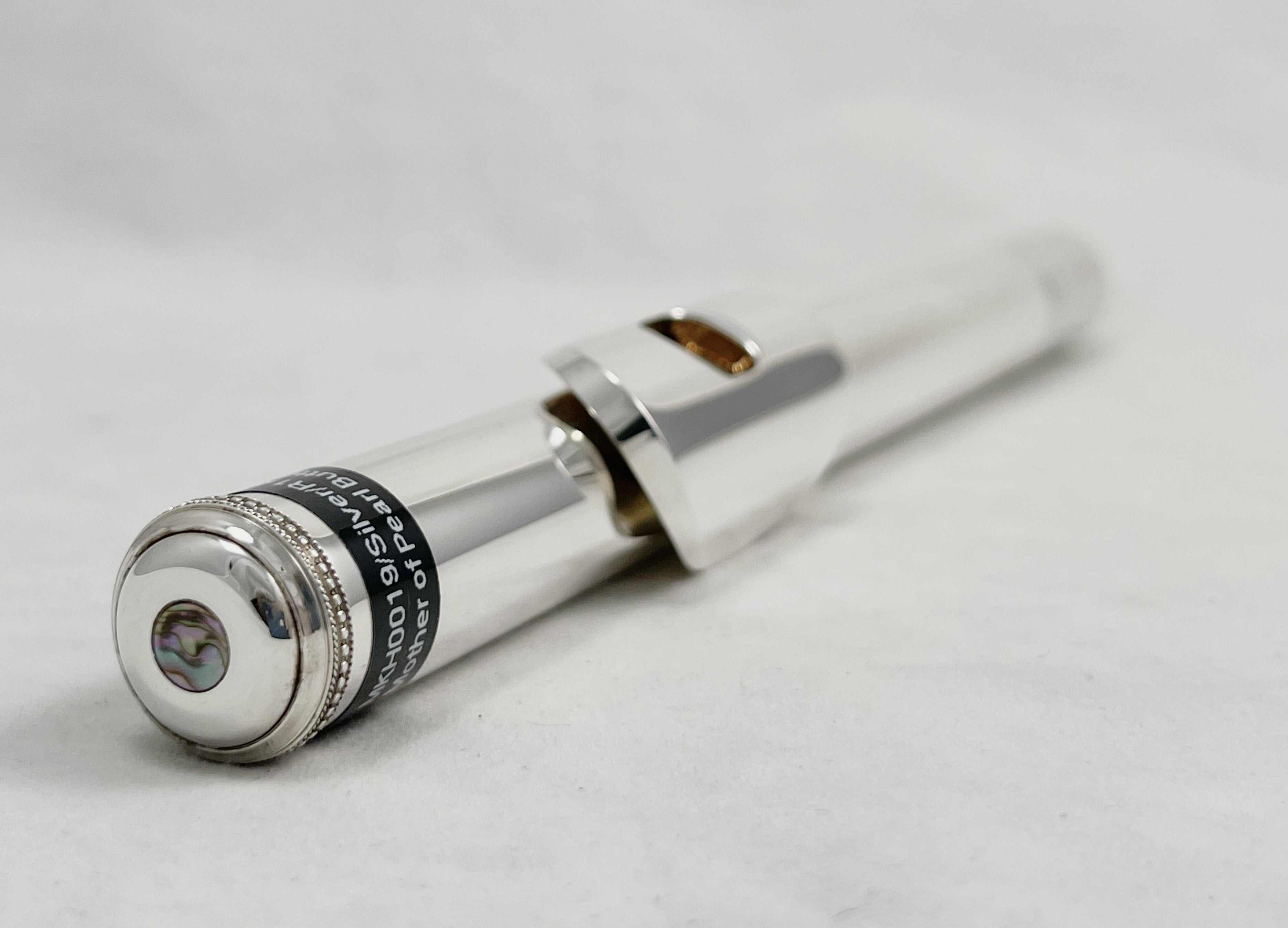 Headjoint - McKenna Sterling silver with 14k Gold riser and Mother of Pearl Button (Demo Sale)