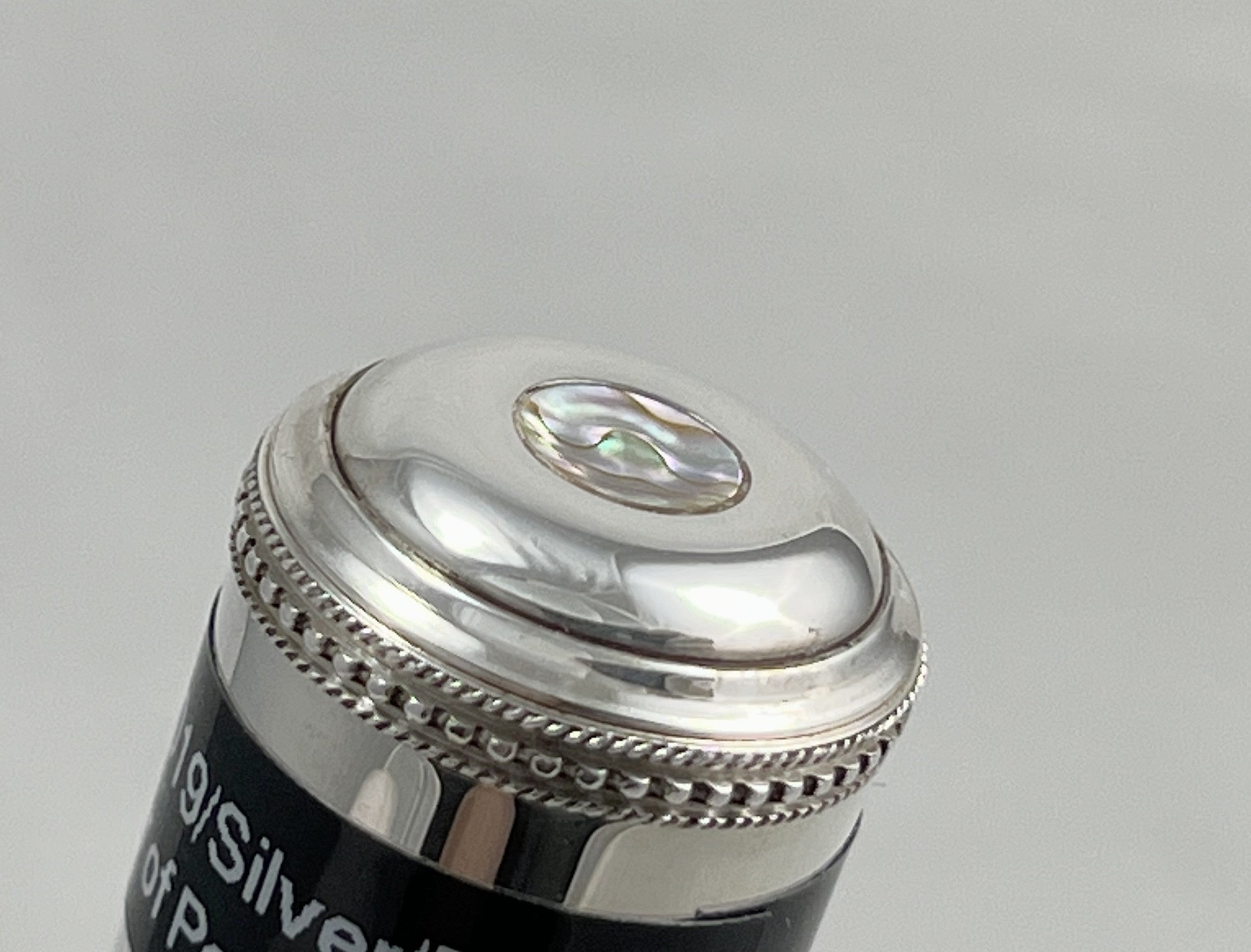 Headjoint - McKenna Sterling silver with 14k Gold riser and Mother of Pearl Button (Demo Sale)