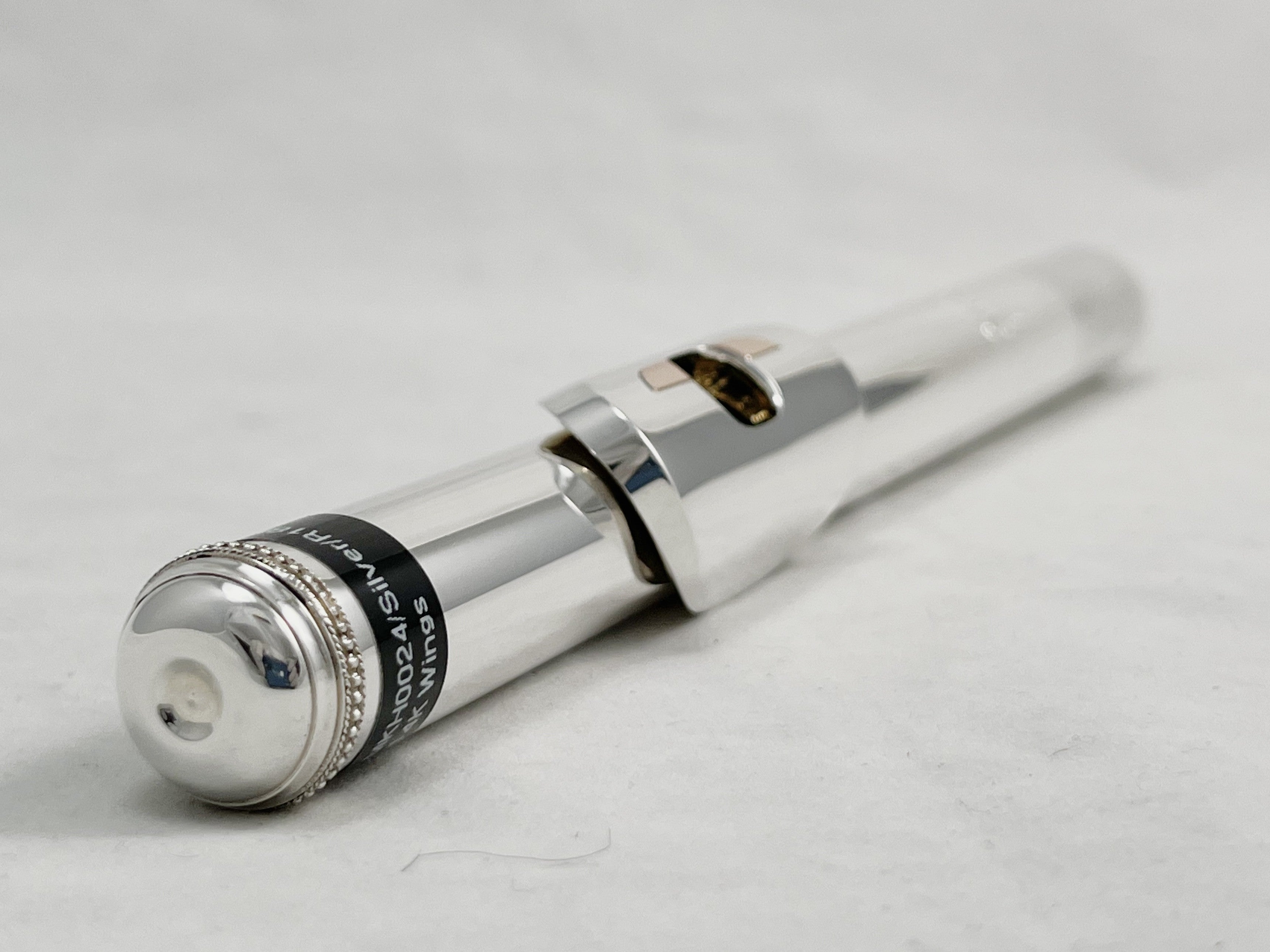 Headjoint - McKenna Sterling silver M Series with 18k Gold riser and 14k Adler wings (Demo Sale)