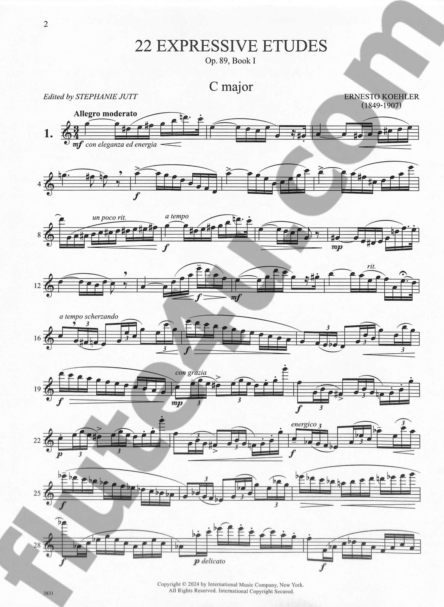 Koehler, E :: 22 Expressive Etudes Opus 89, Book 1