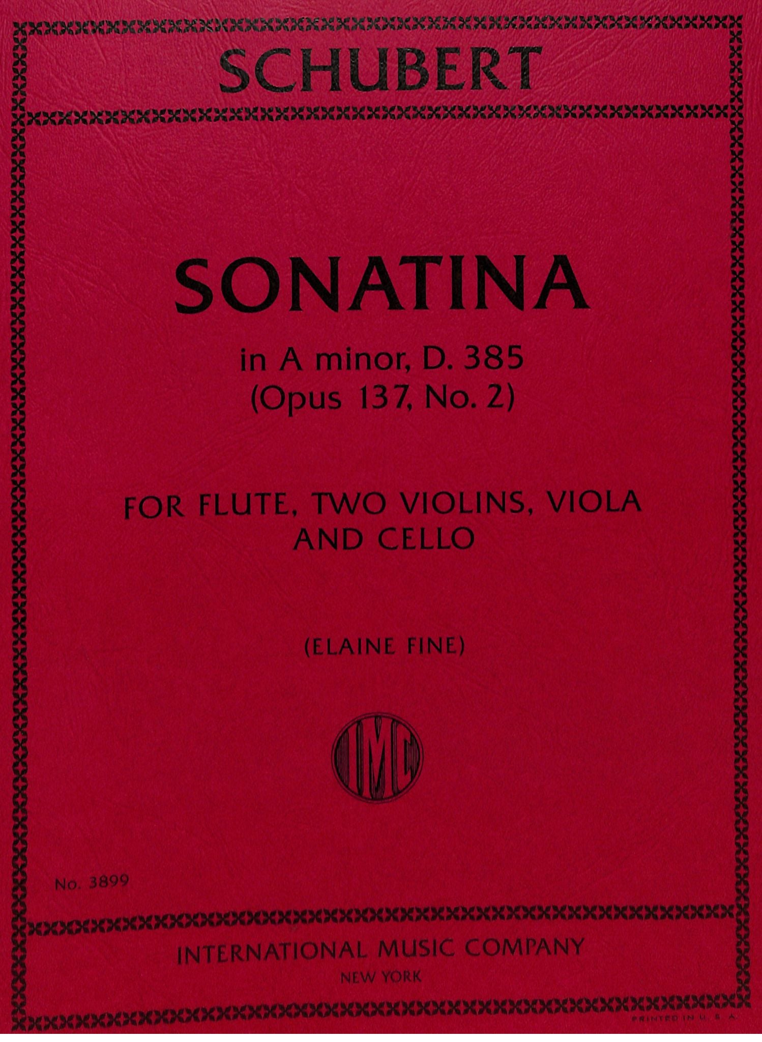 Schubert, F :: Sonatina in A minor, D. 385, Op. 137, No. 2