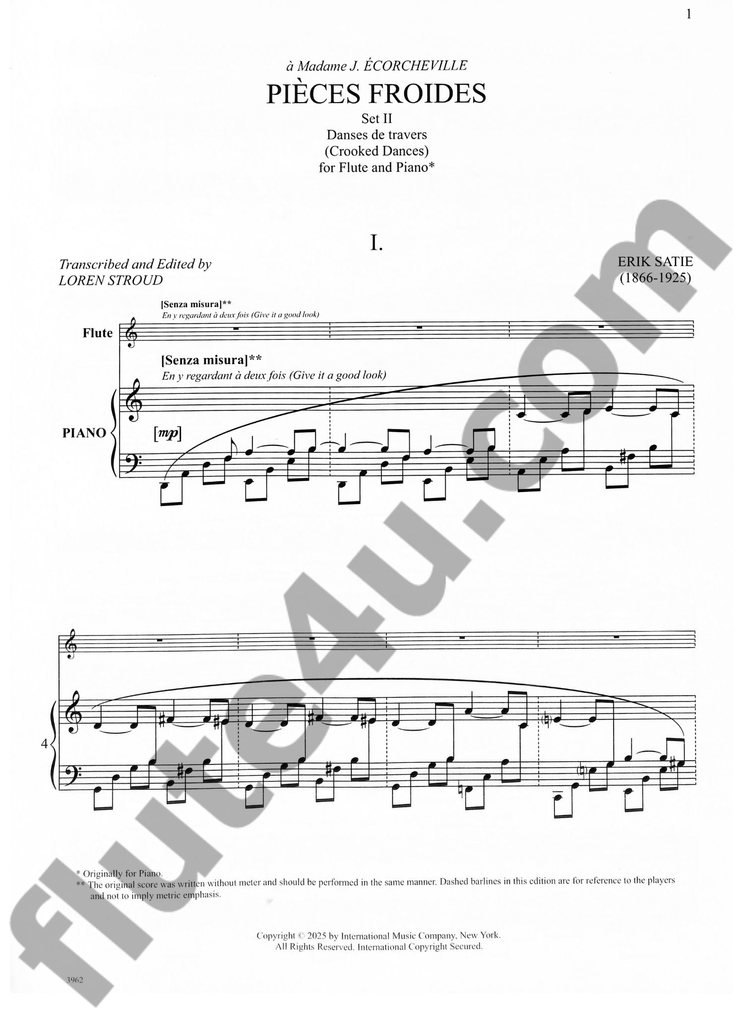 Satie, E :: Pieces Froides, Set II, Danses de travers [Crooked Dances]