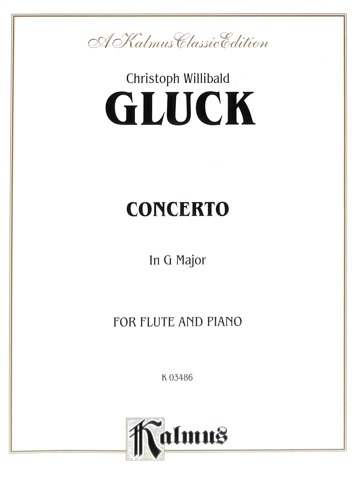 Gluck, CW :: Concerto in G Major