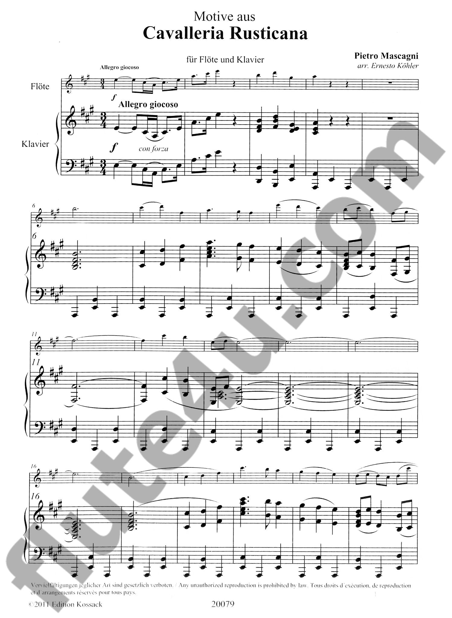 Mascagni, P :: Cavalleria Rusticana