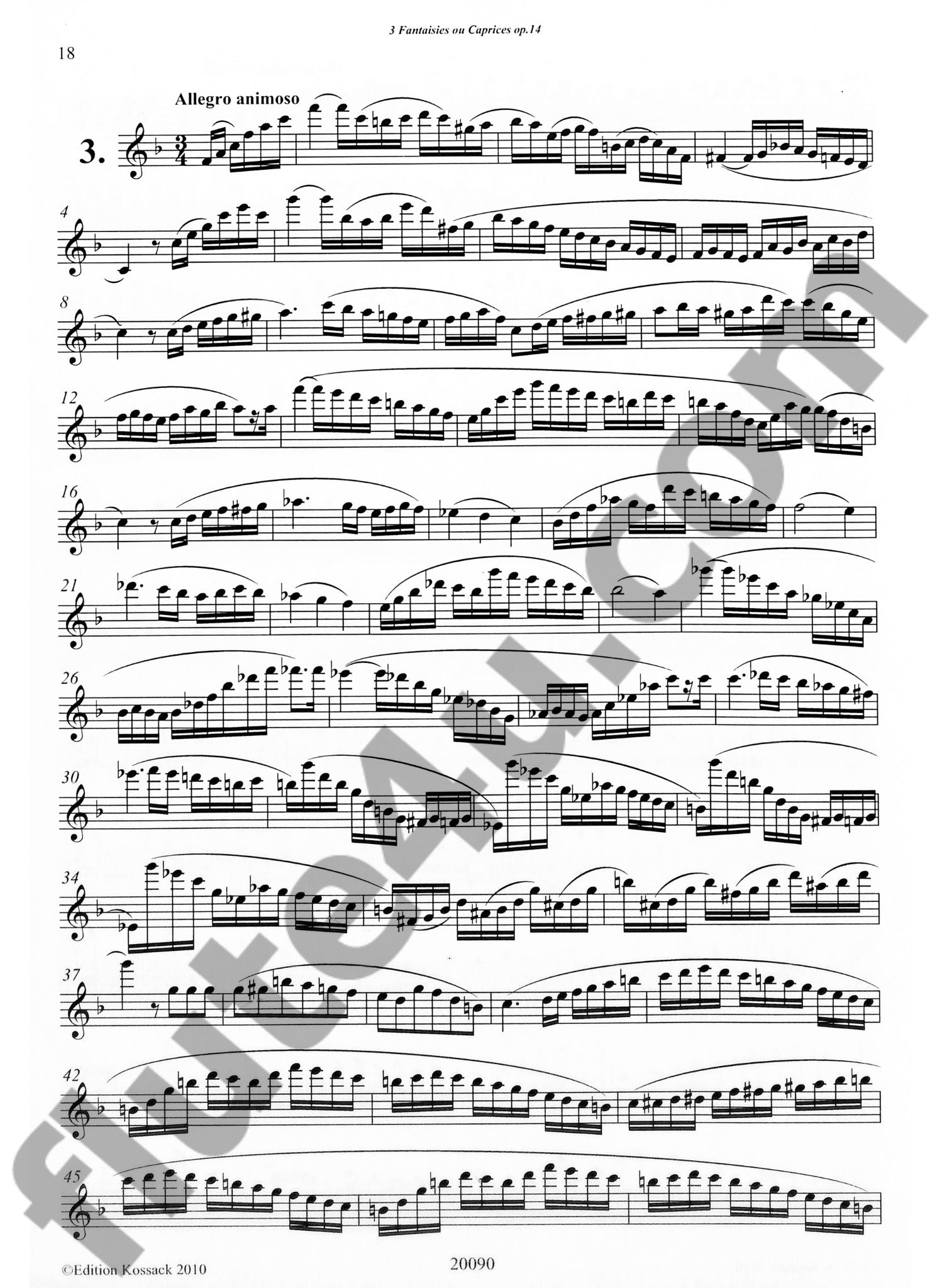 Jensen, NP :: 3 Fantasien oder Capricen, op. 14 [3 Fantasies or Caprices, op. 14]