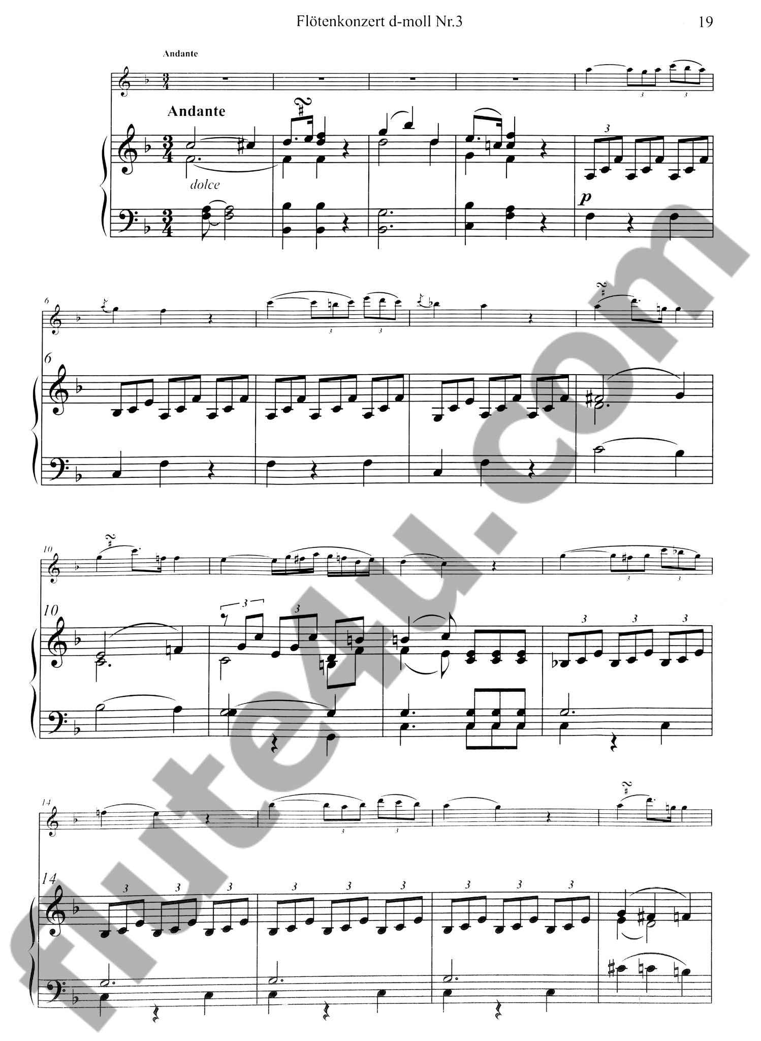 Danzi, F :: Flotenkonzert D-Moll, Nr. 3 op. 42 [Flute Concerto in D Minor, Nr. 3 op. 42]