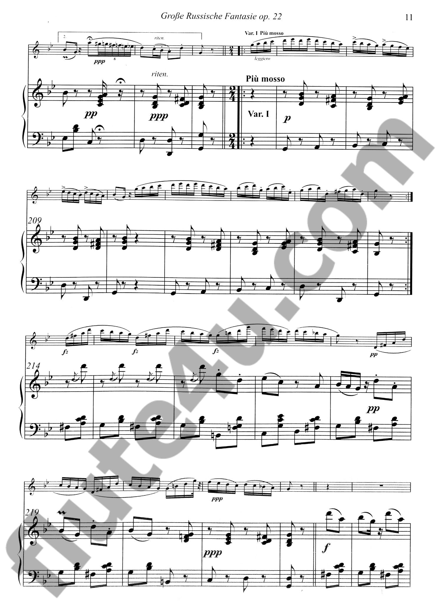 Buchner, F :: Grosse Russische Fantasie, op. 22 [Great Russian Fantasy, op. 22]