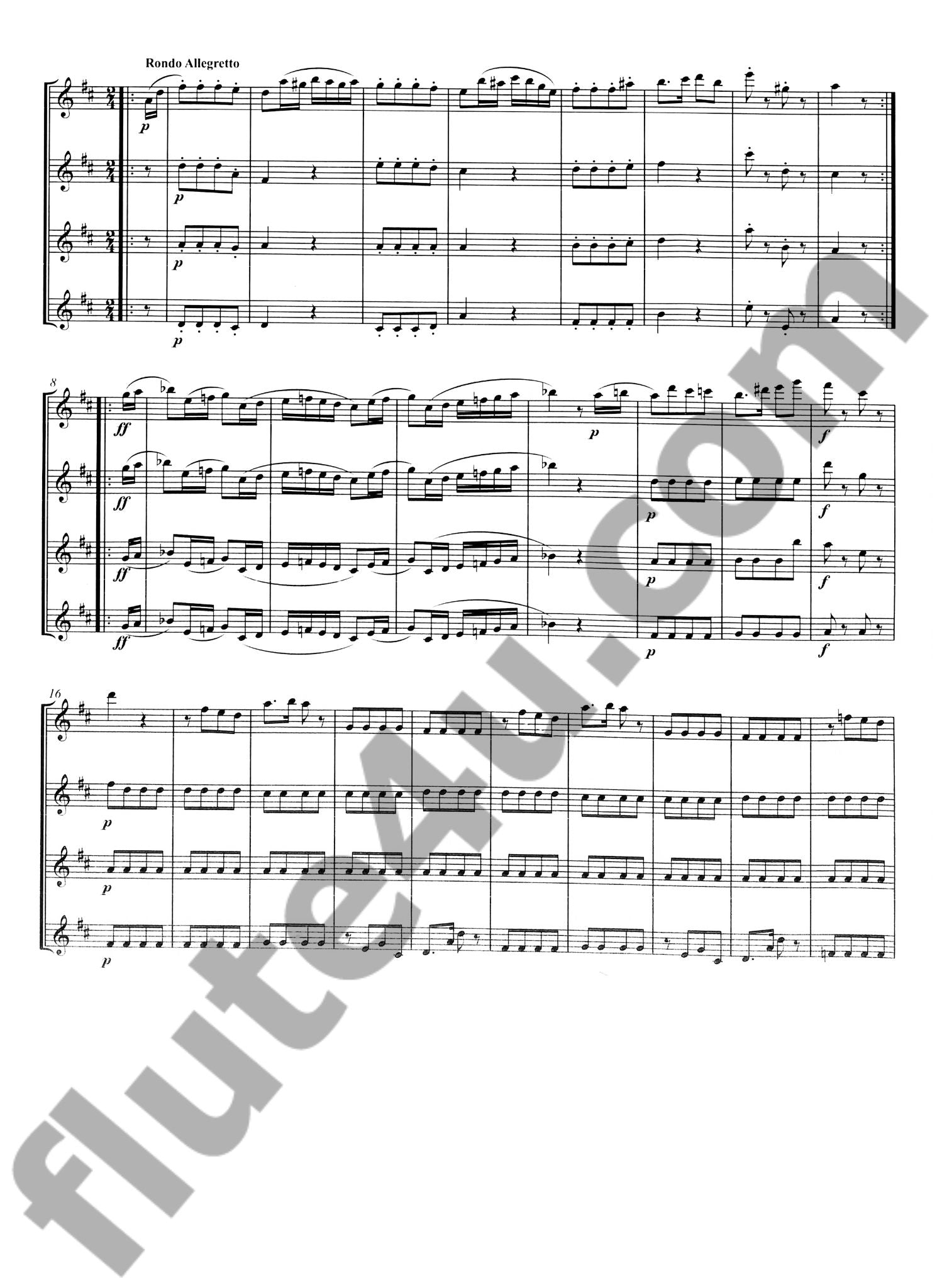 Soussmann, H :: Quartett D-Dur, op. 5 [Quartet in D Major, op. 5]