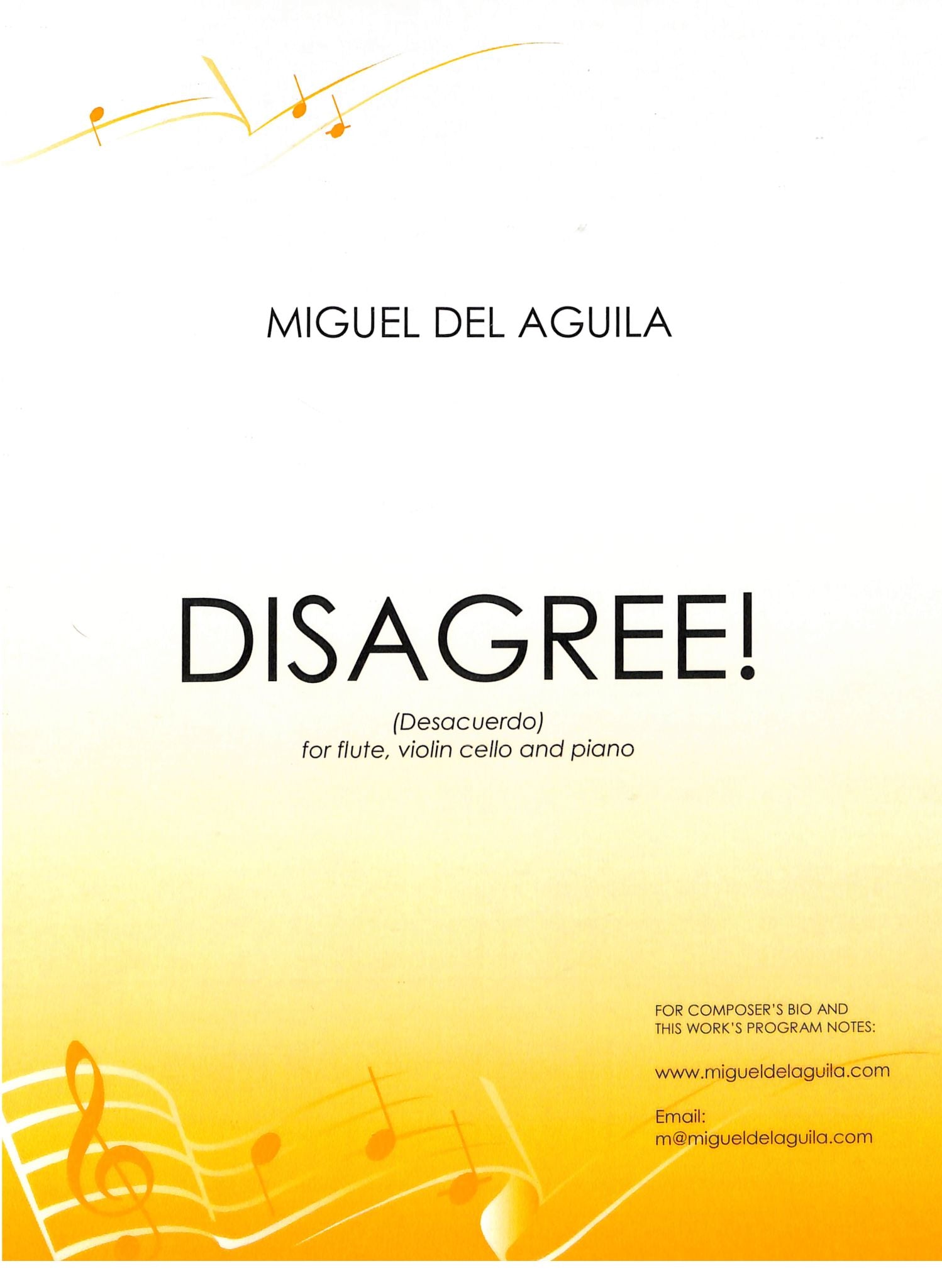 del Aguila, M :: Disagree!