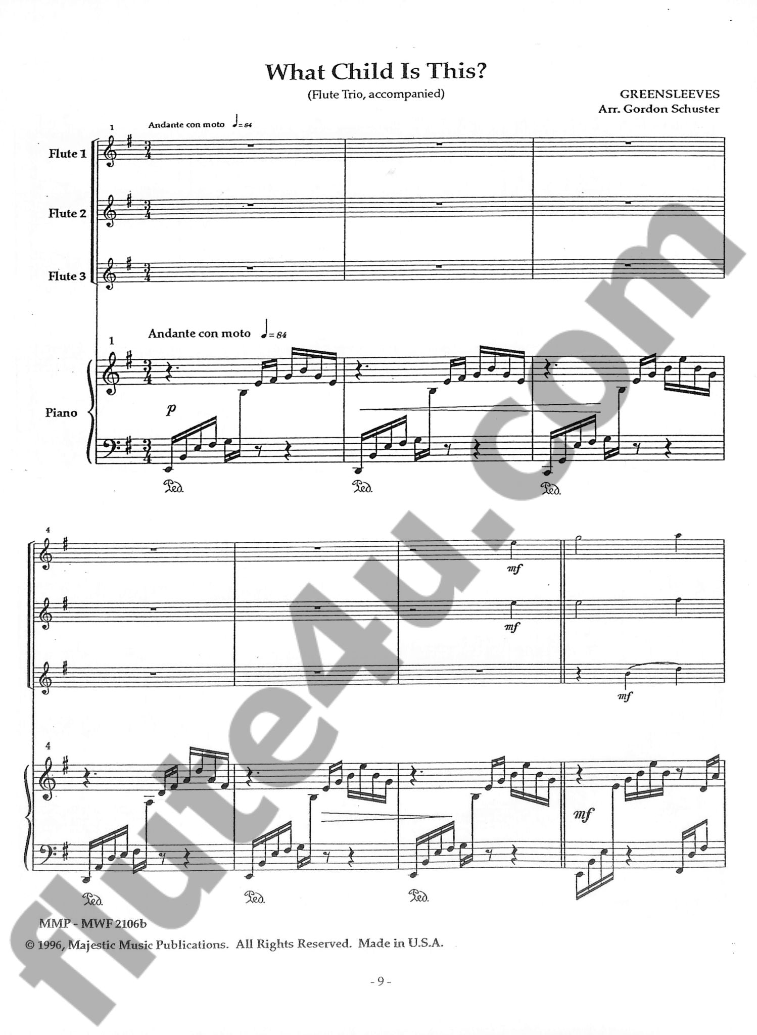 Traditional :: Majestic Flute Trios for Christmas Vol. 2