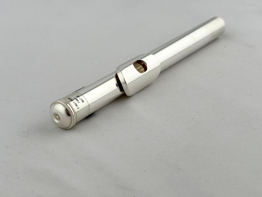 Headjoint - Miyazawa .958 Silver MZ9, w/Silver Lip Plate, & 14k Gold Riser #E481 (Demo Sale)