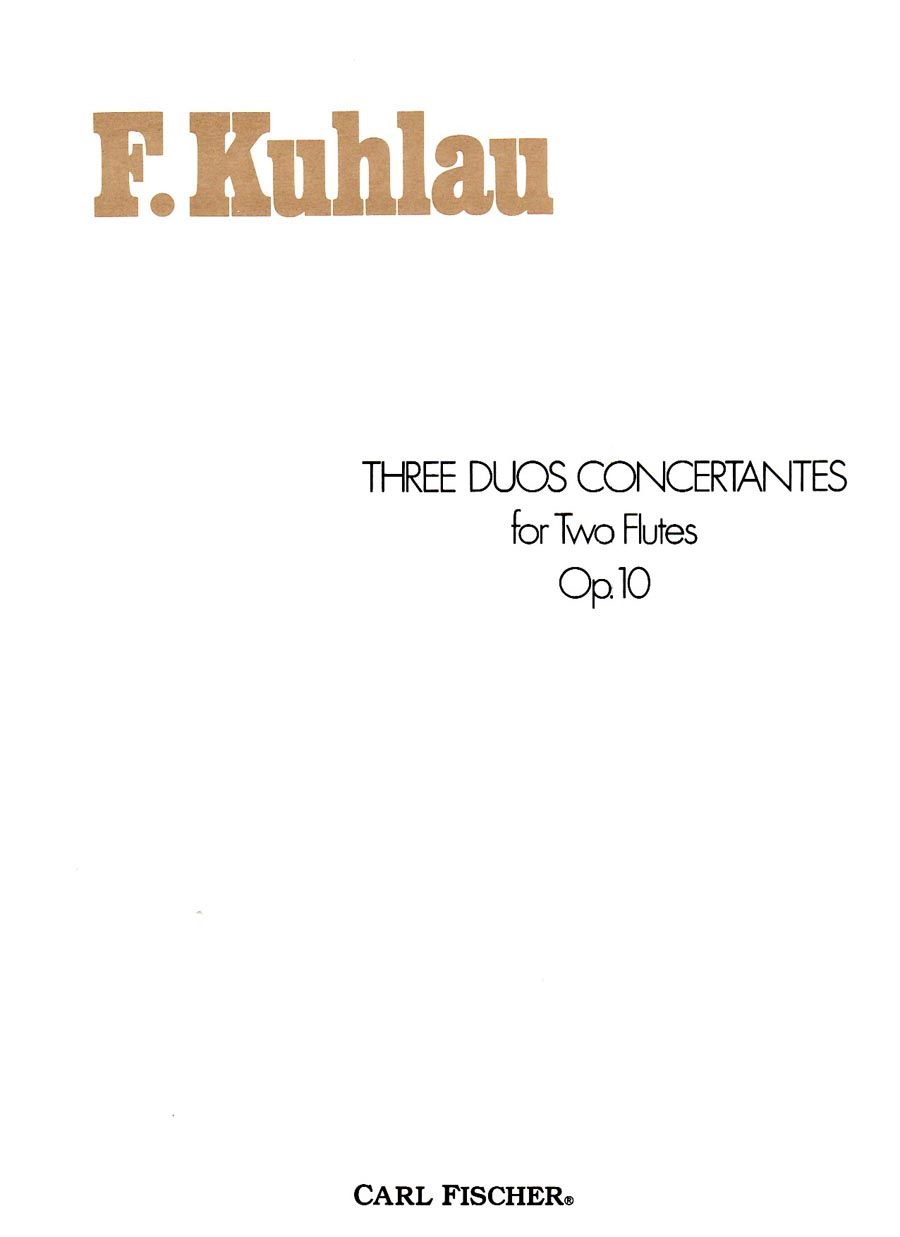 Kuhlau, F :: Three Duos Concertantes op. 10