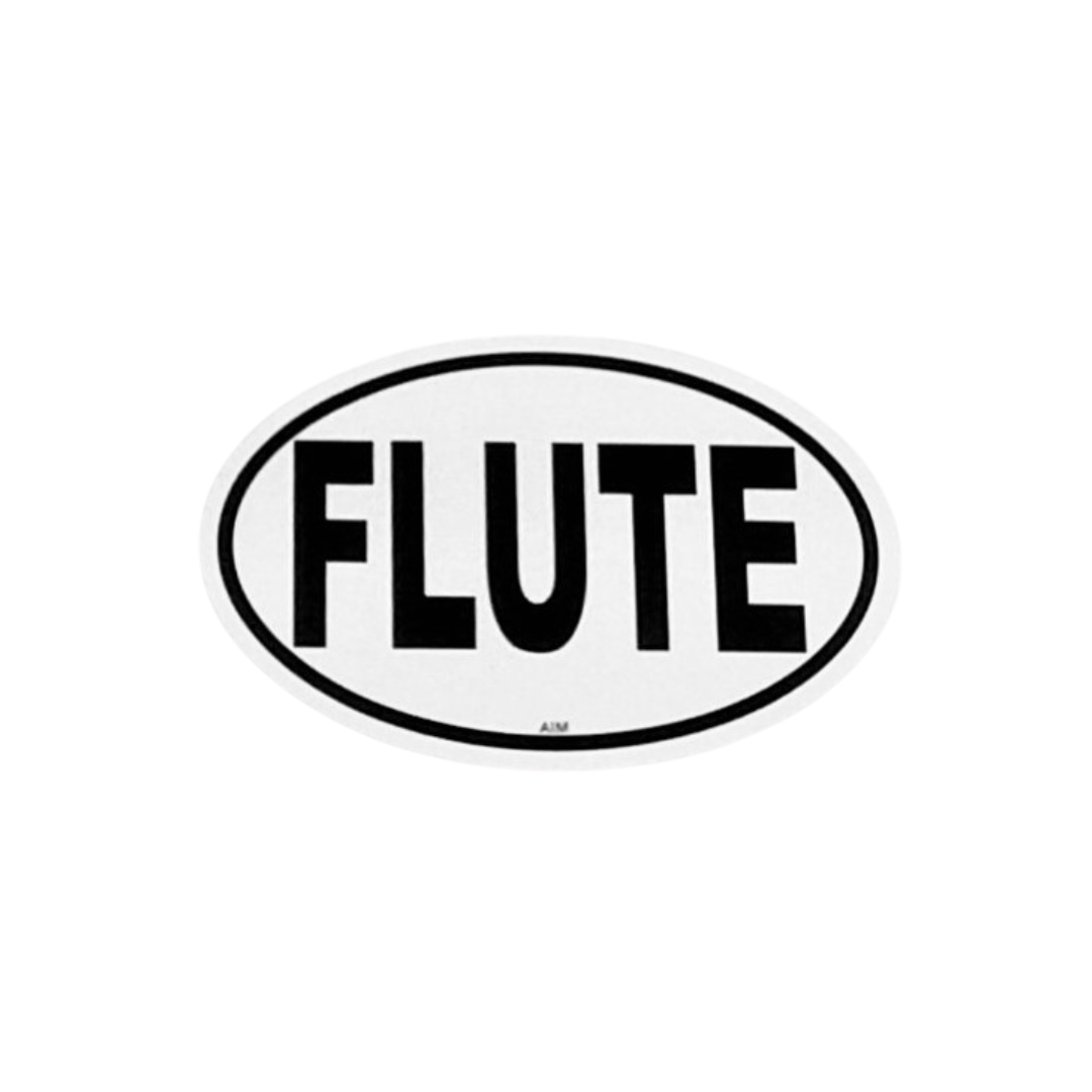 Oval Sticker - Flute