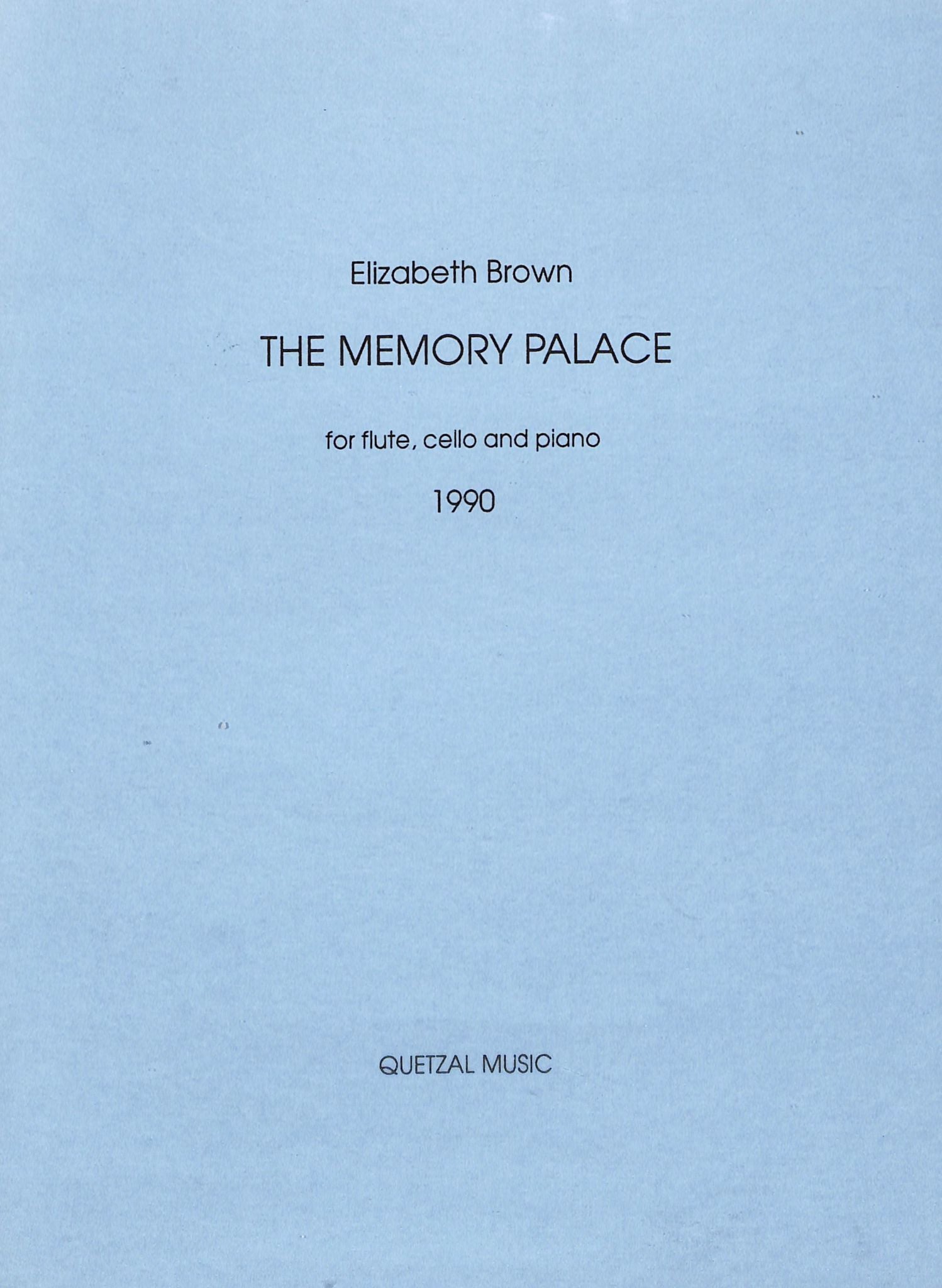 Brown, E :: The Memory Palace