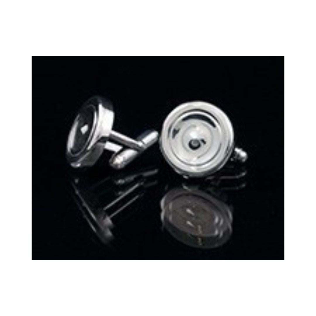 Silver Key French Cufflinks