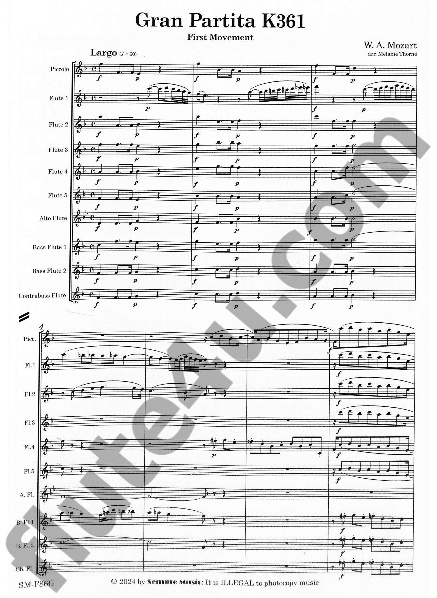 Mozart, WA :: Gran Partita K361 - First Movement