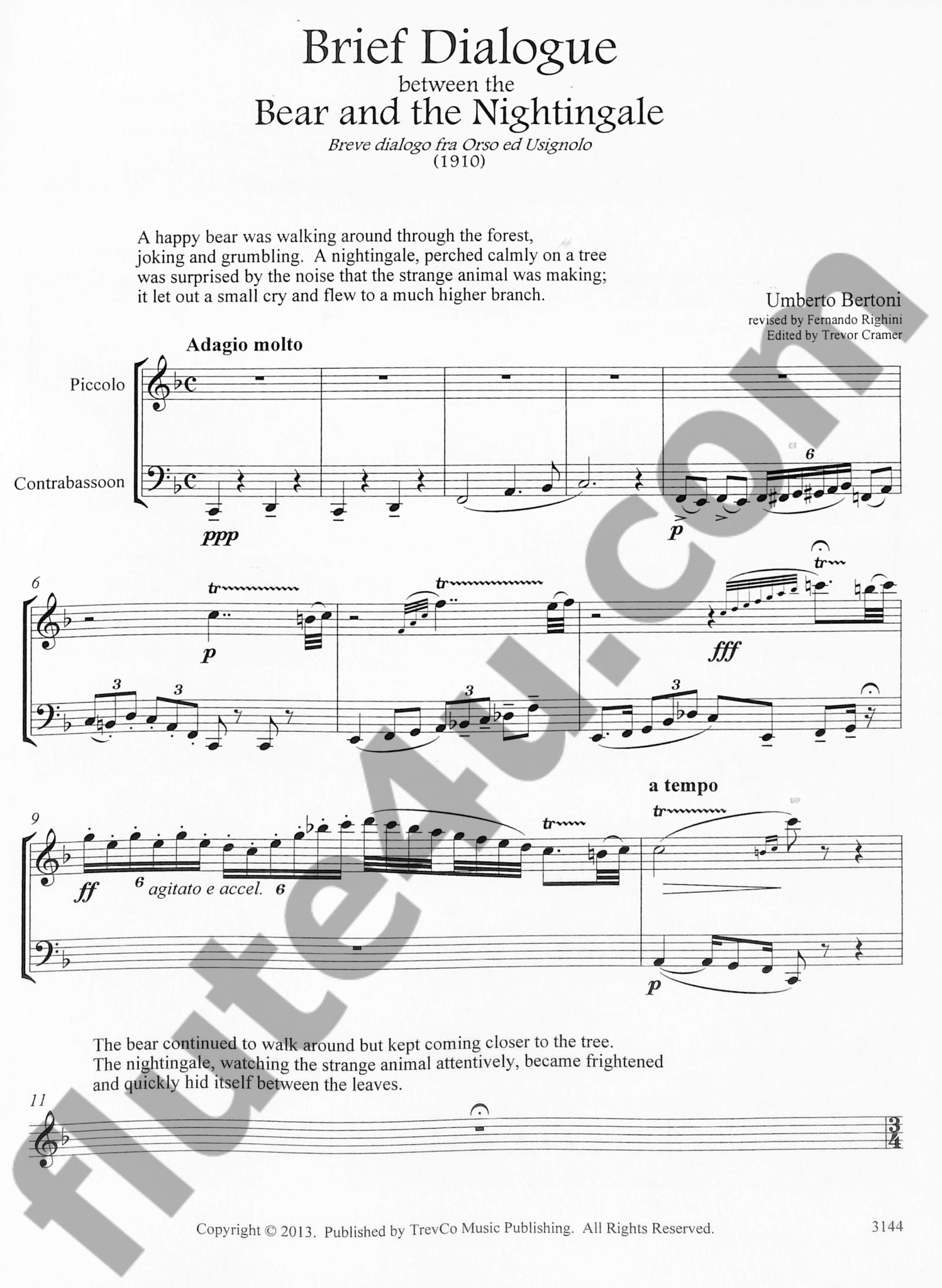 Bertoni, U :: Brief Dialogue between the Bear and the Nightingale