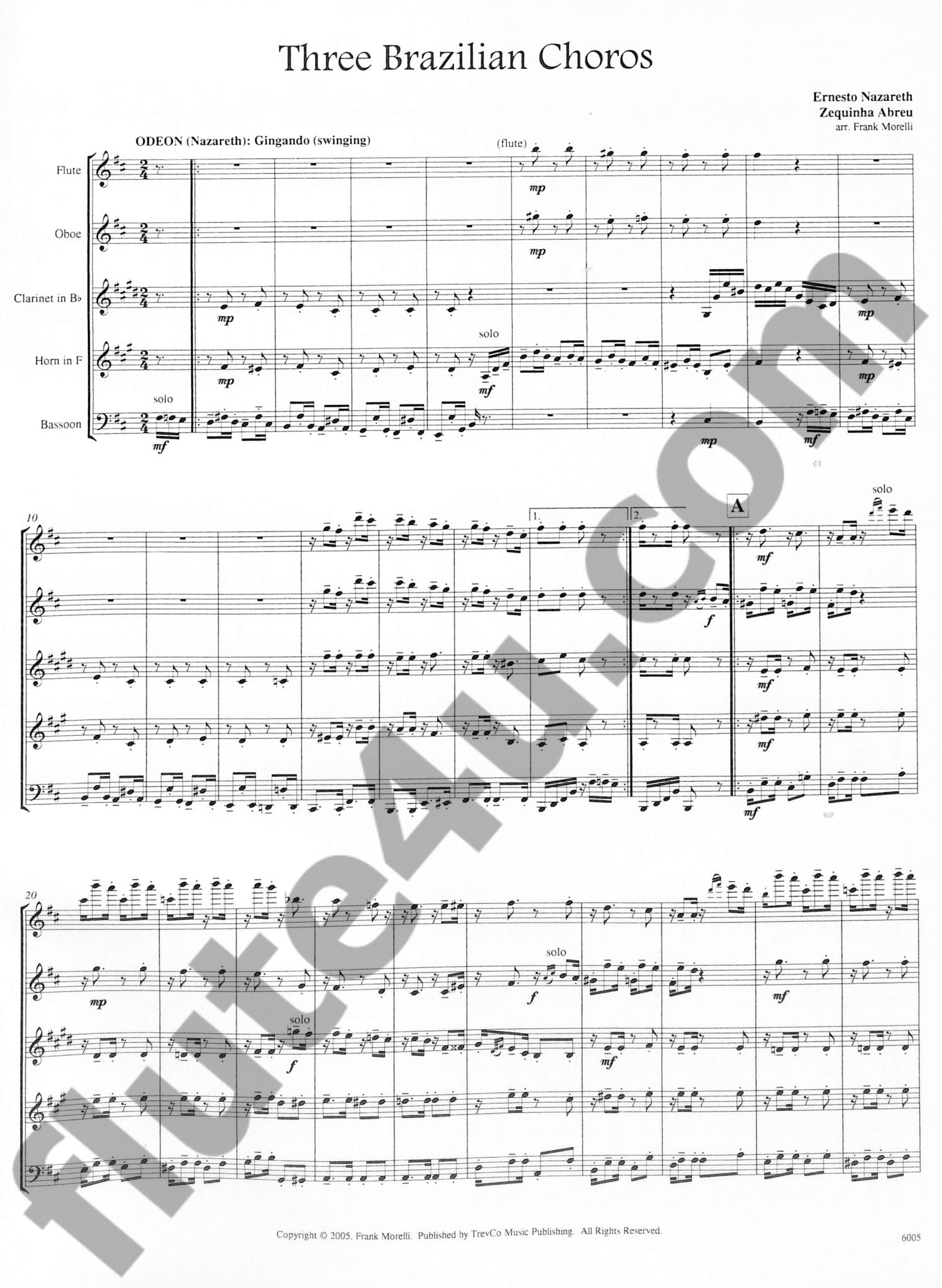 Nazareth, E; Abreu, Z :: Three Brazilian Choros