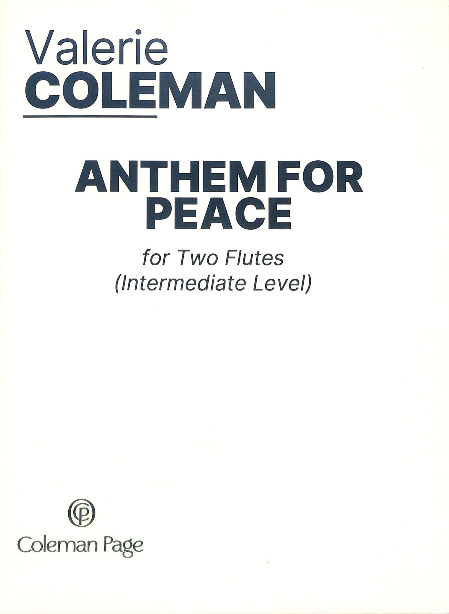 Coleman, V :: Anthem for Peace