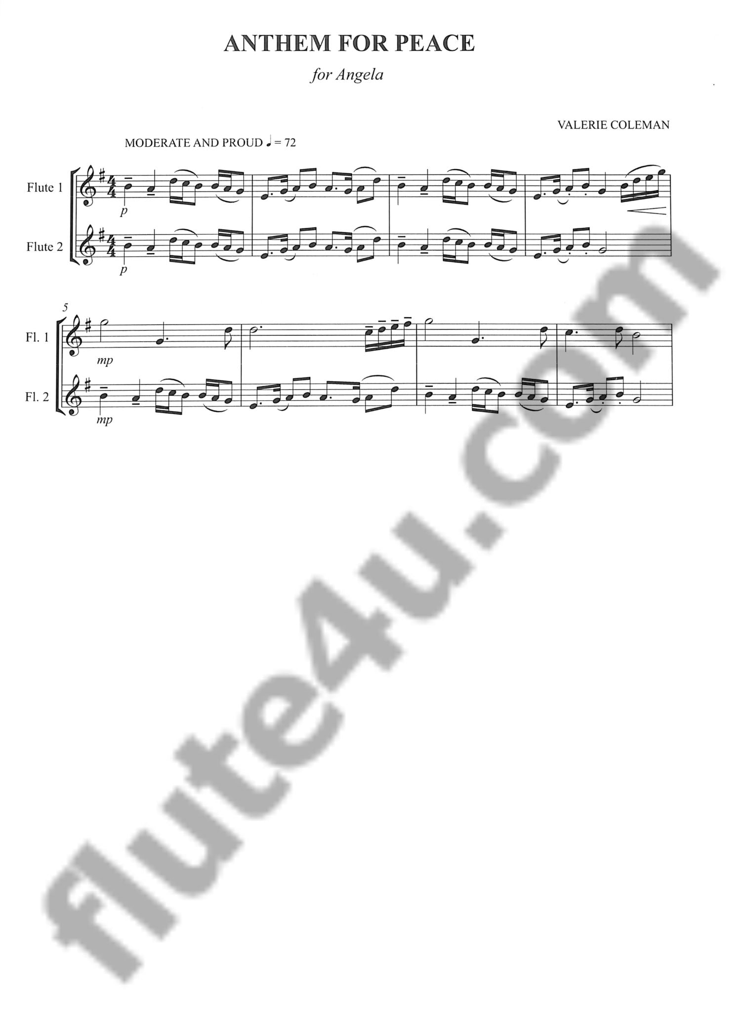 Coleman, V :: Anthem for Peace