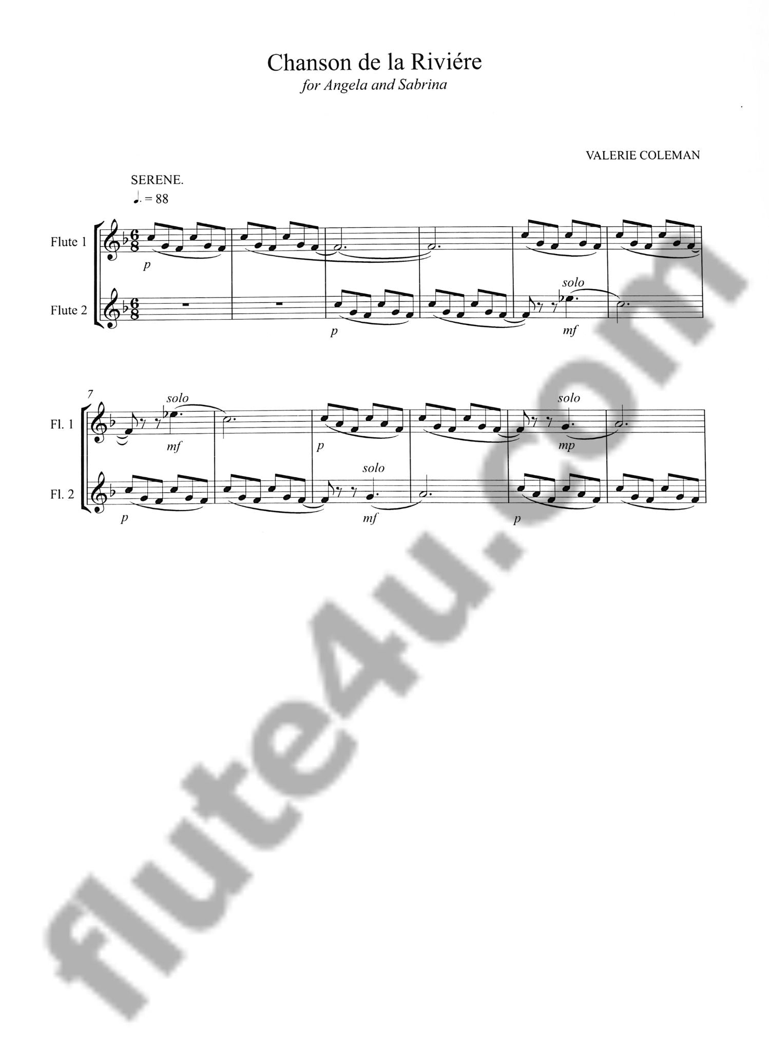 Coleman, V :: Chanson de la Riviere