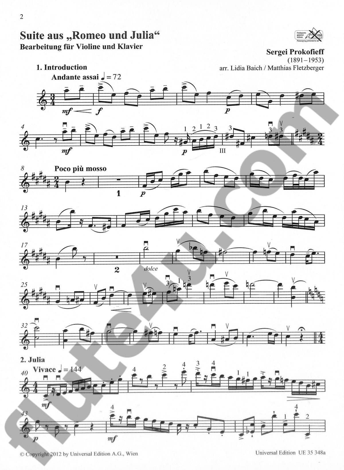 Prokofiev, S :: Suite From "Romeo and Juliette"
