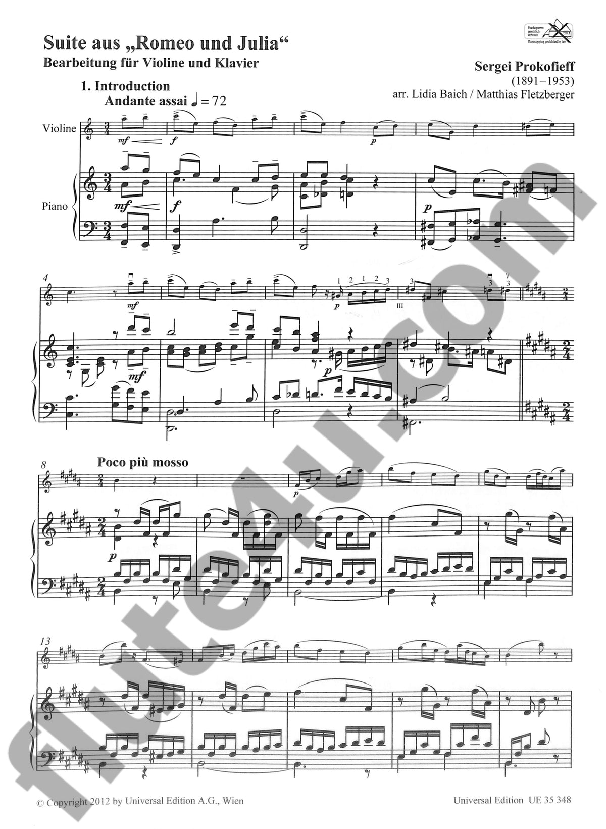 Prokofiev, S :: Suite From "Romeo and Juliette"